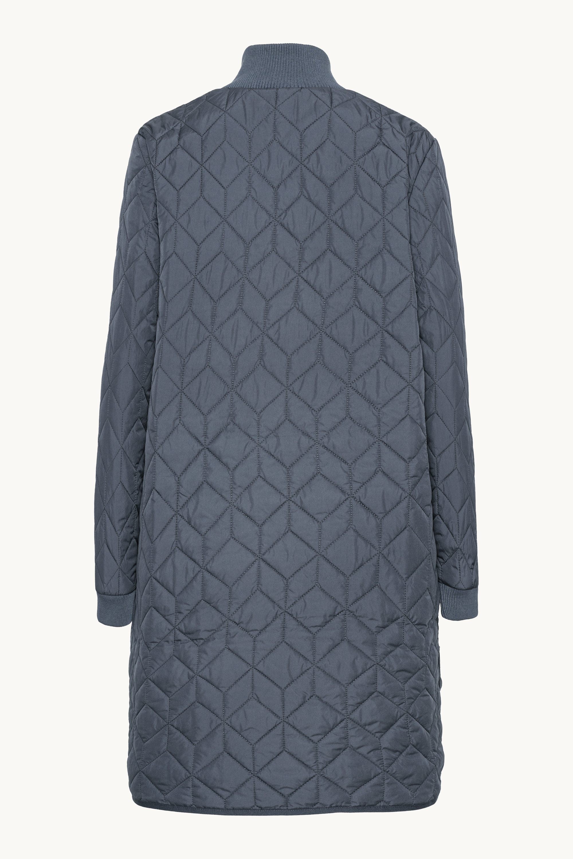 Lang Quiltet Jakke - Ombre Blue
