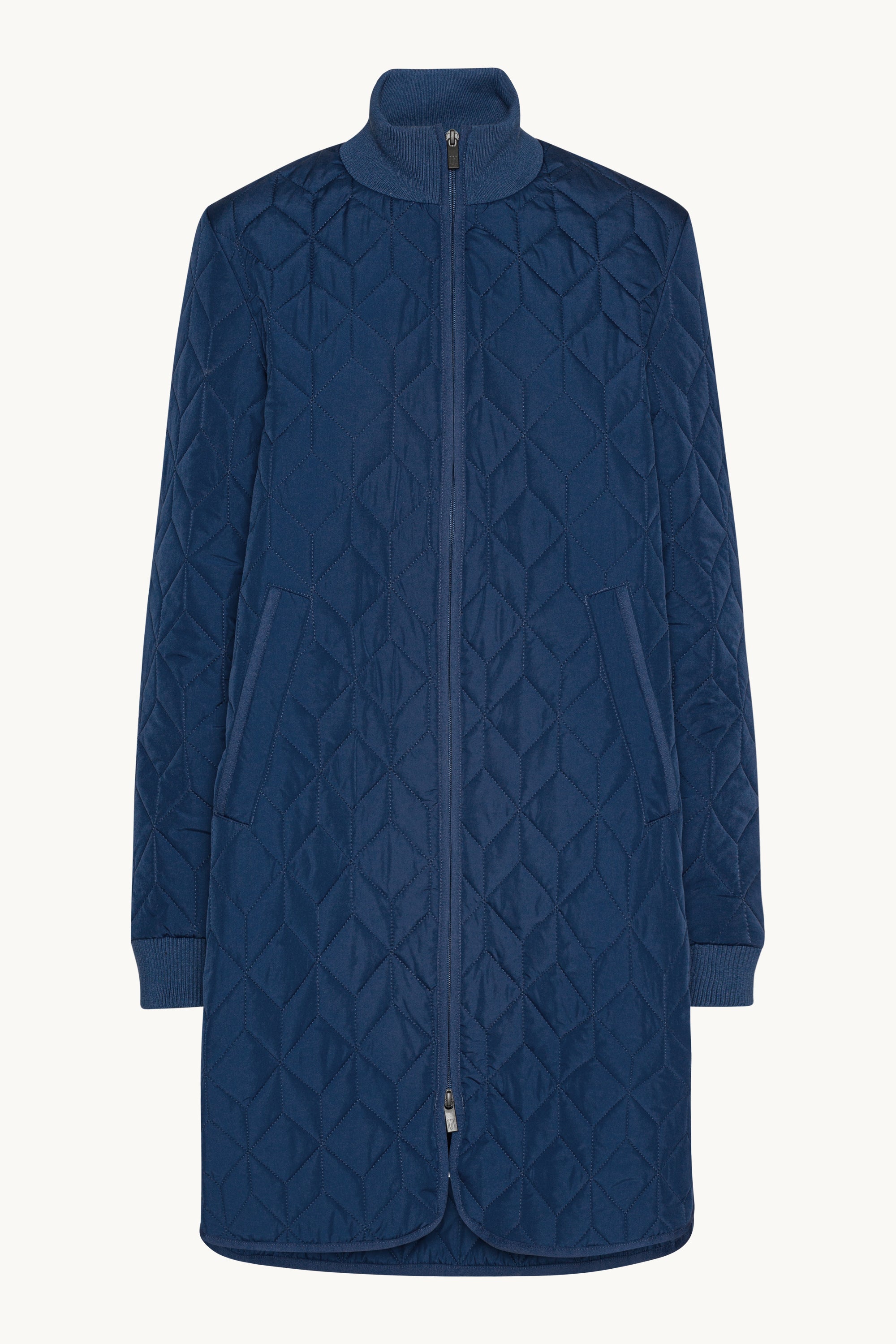 Lang Quiltet Jakke - Estate Blue