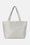 Tote Bag Flettet - Milk Creme Silver