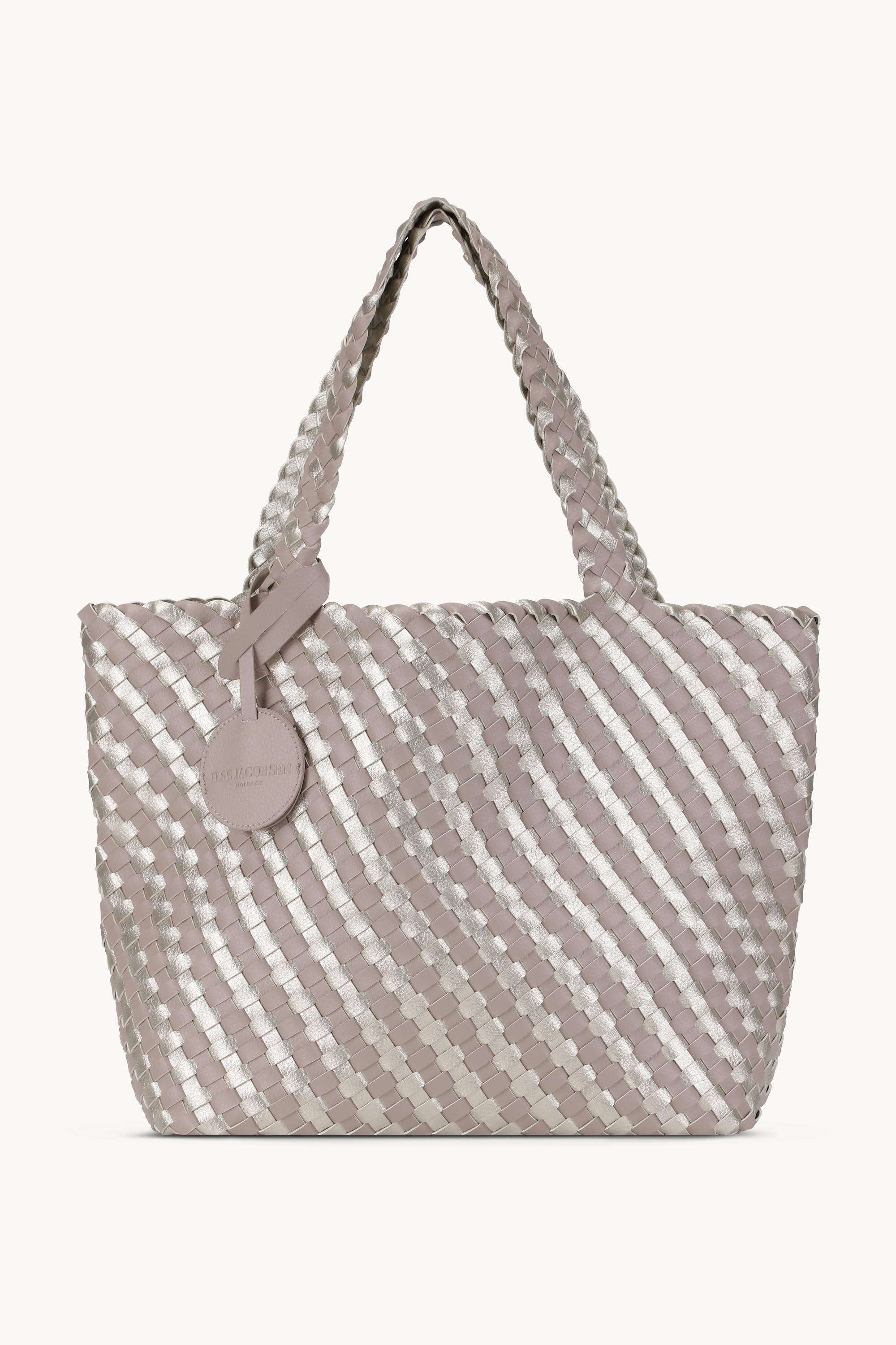 Tote Bag Flettet - Atmosphere Platin
