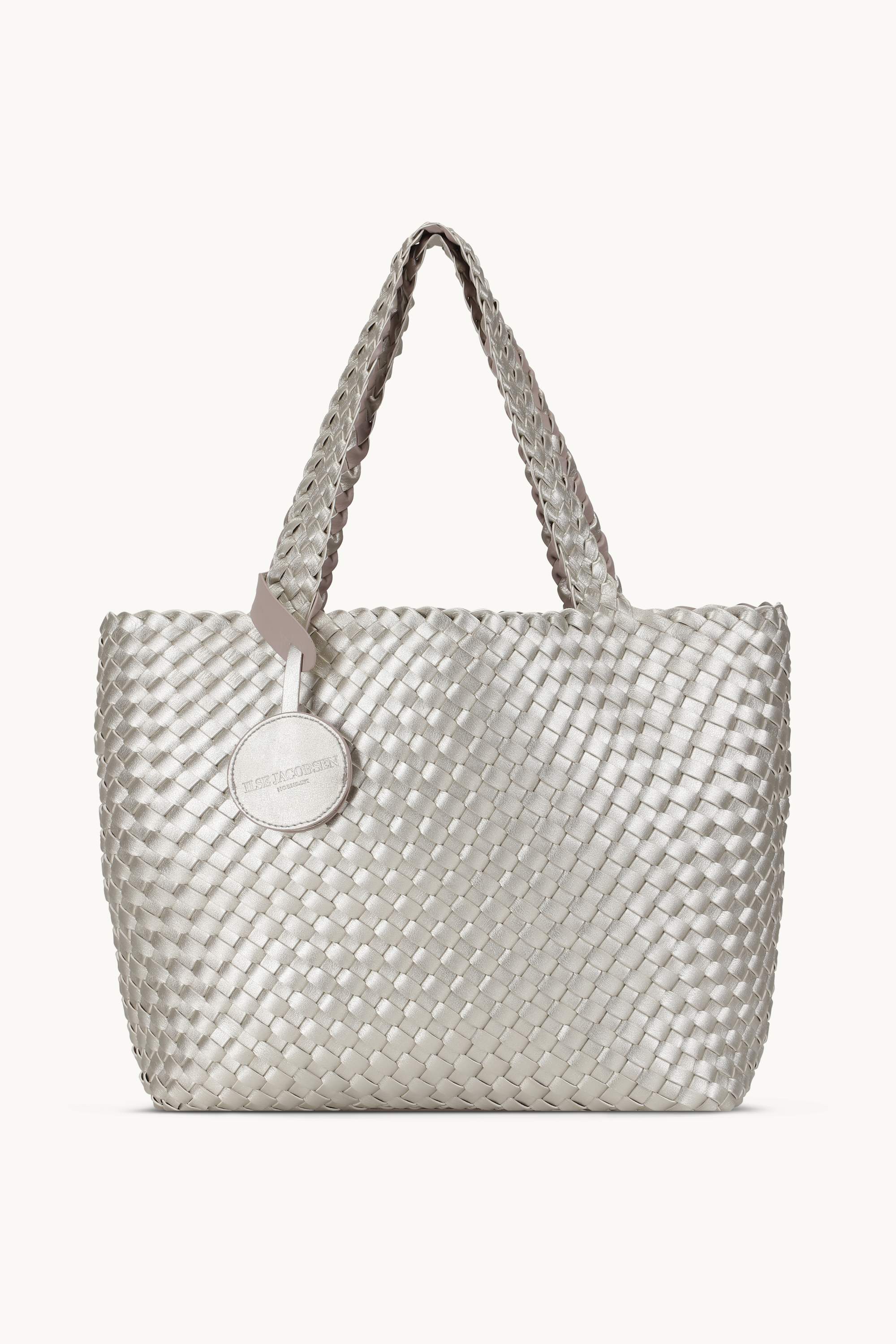 Tote Bag Flettet - Atmosphere Platin