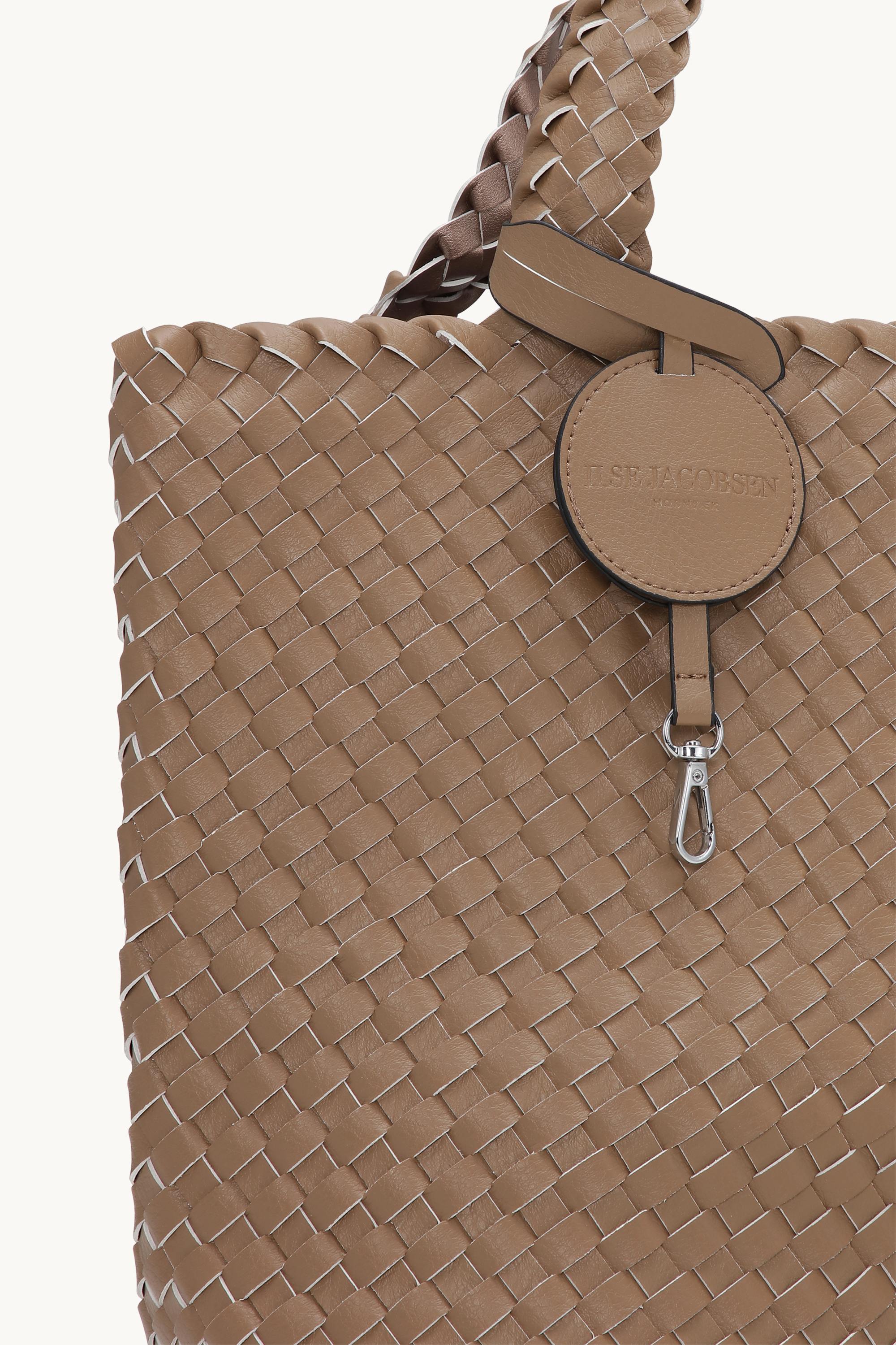 Tote Bag Flettet - Mocca Metallic Mocca