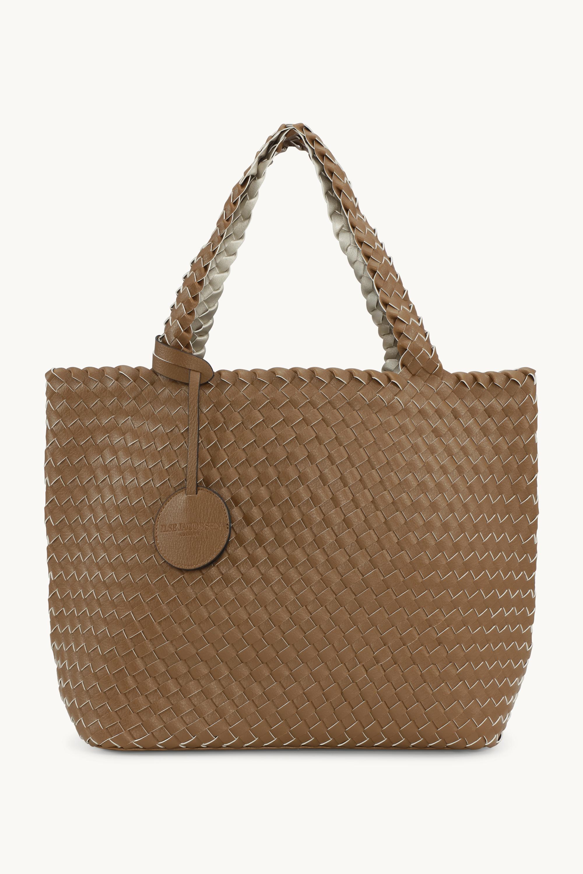 Tote Bag Flettet - Goldy Sand Dollar Metallic
