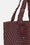 Tote Bag Flettet - Maroon Banner Ebony