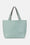Tote Bag Flettet - Beach Glass Metallic Mint