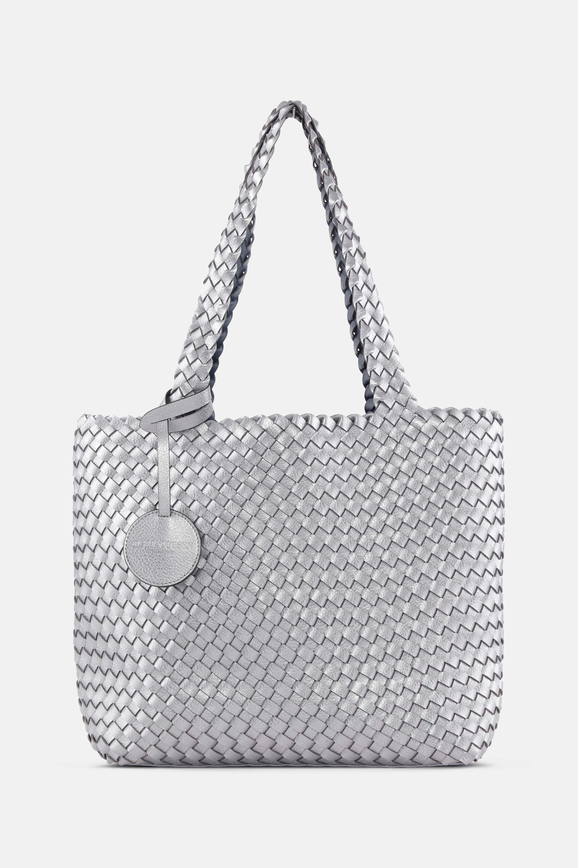 Tote Bag Flettet - Orion Blue Antique Silver