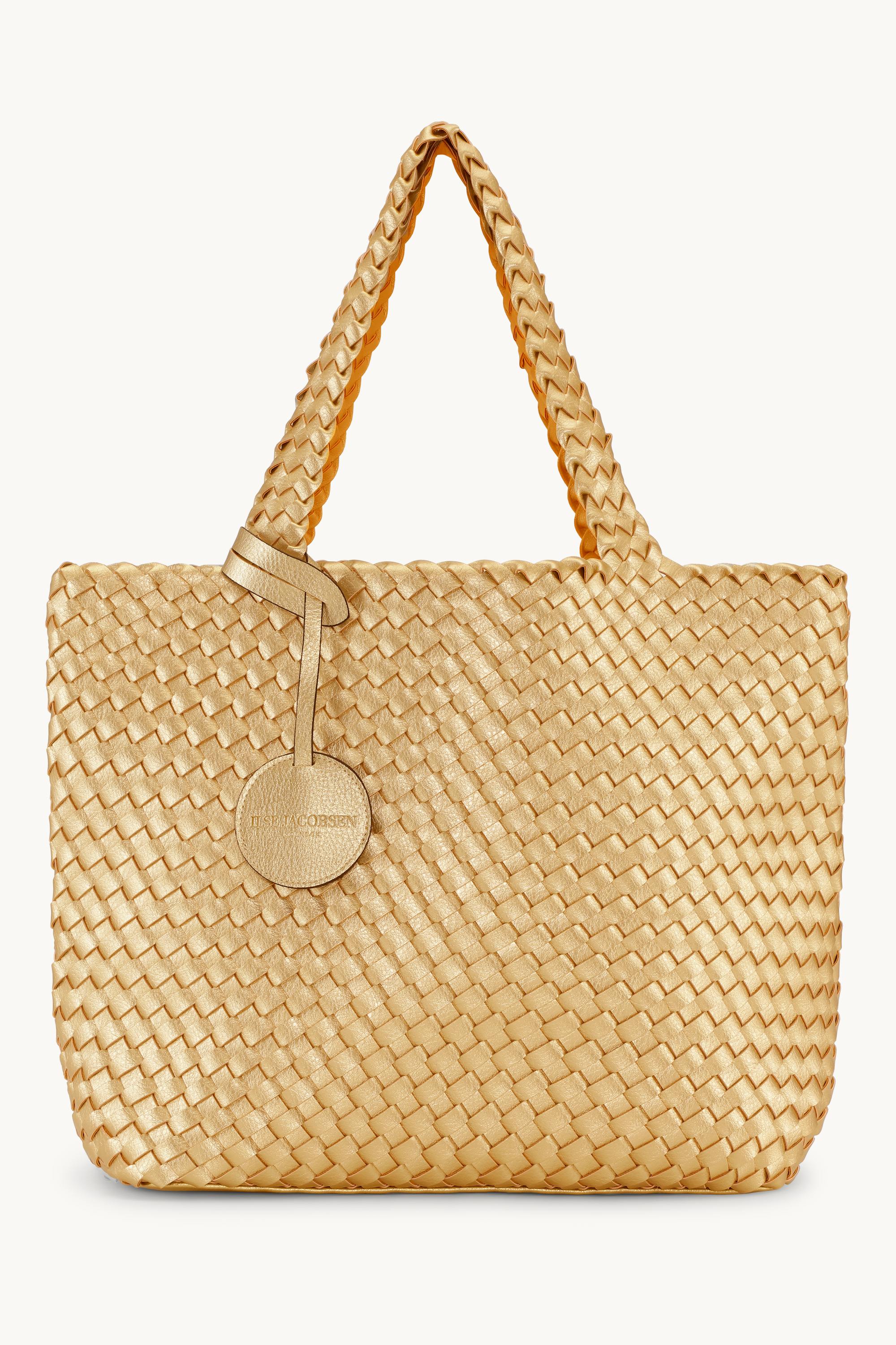 Tote Bag Flettet - Golden Nugget Golden Nugget Metallic