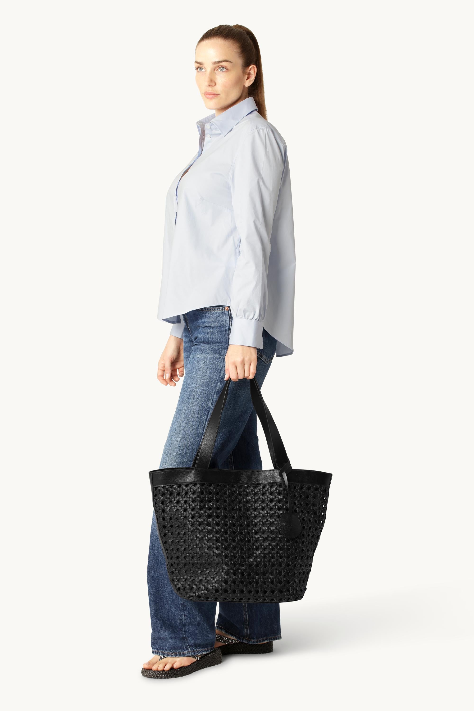 Stor Strandtaske - Black Black