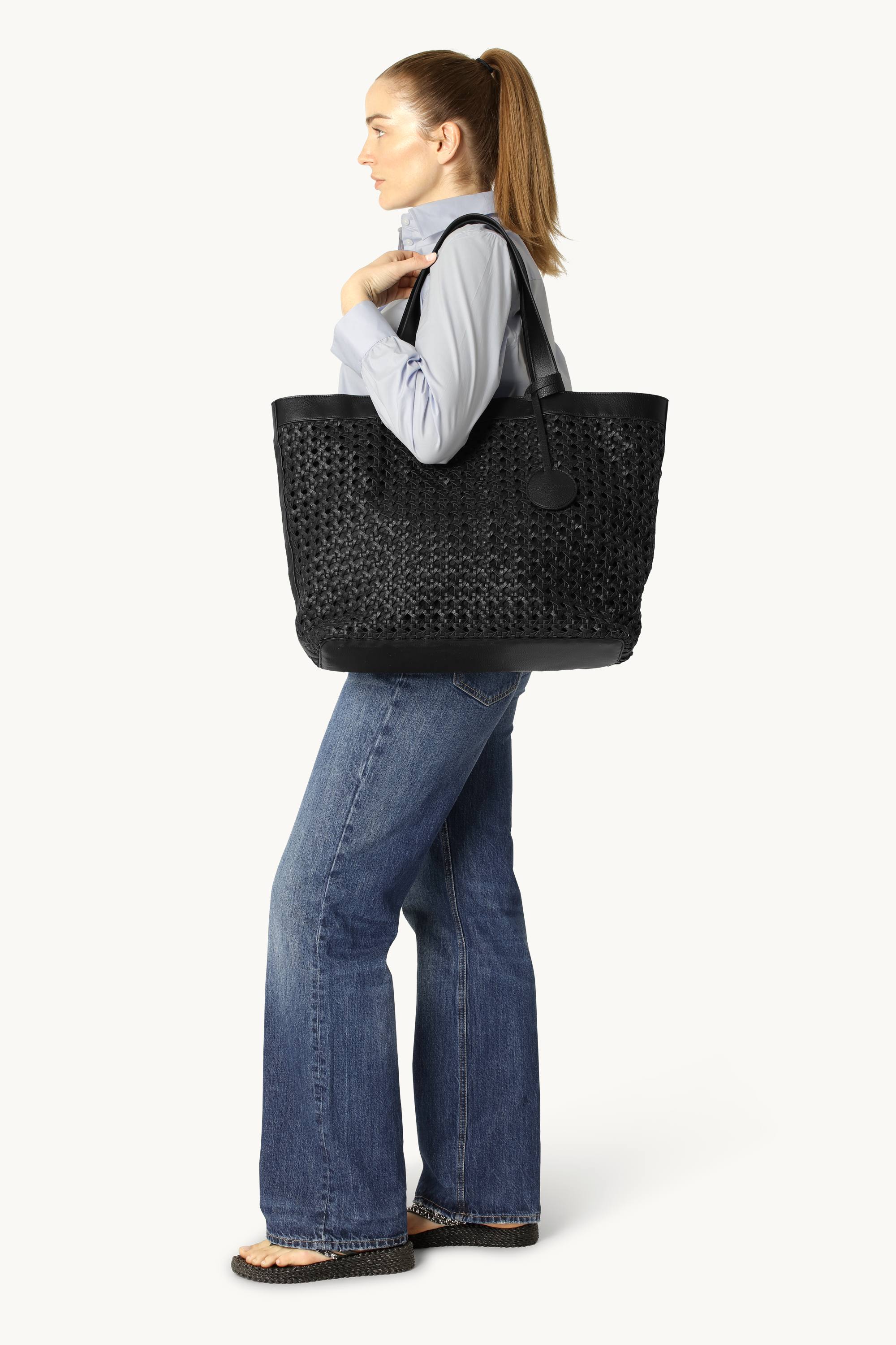 Stor Strandtaske - Black Black
