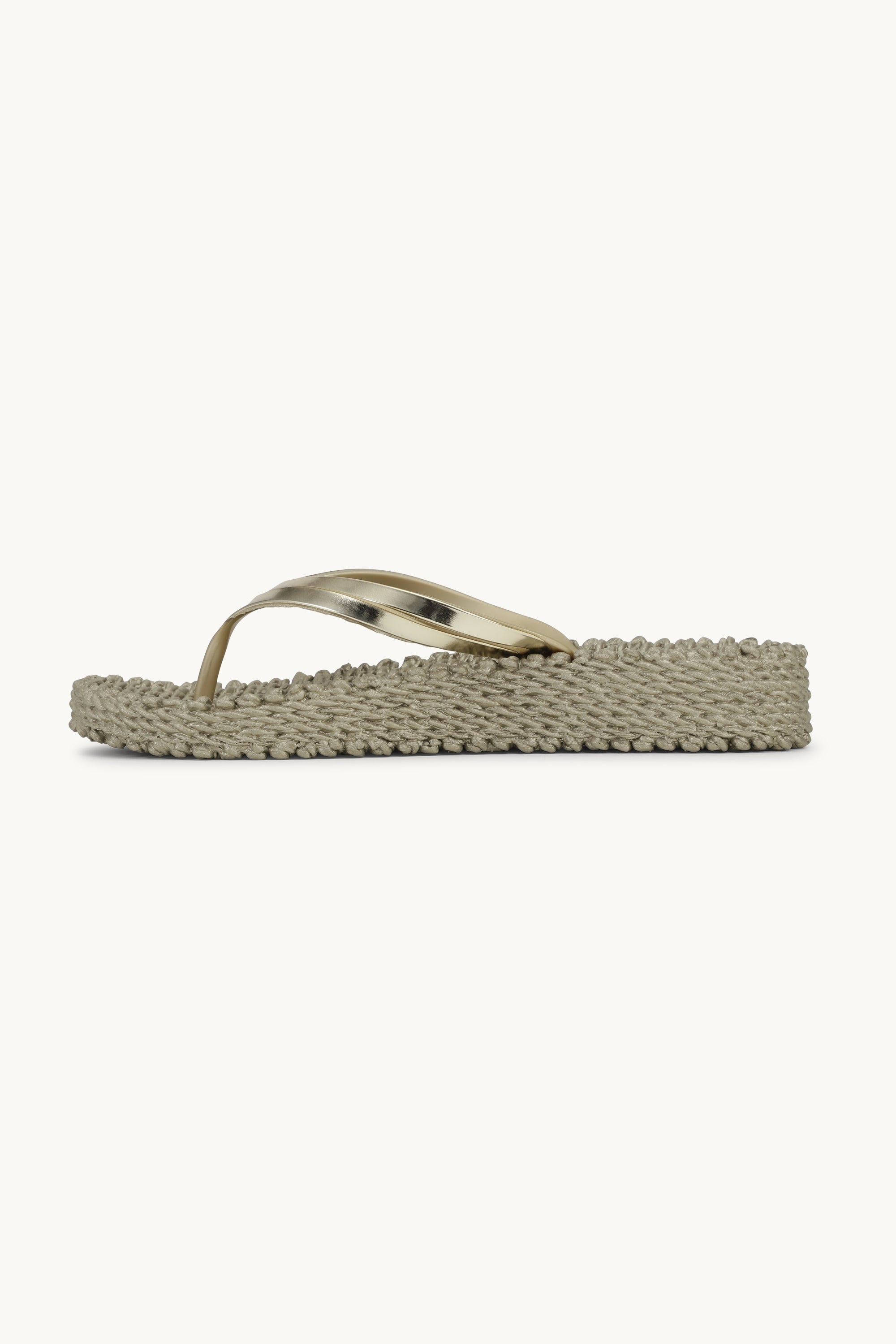 Platform Klipklapper Metallic - Platin