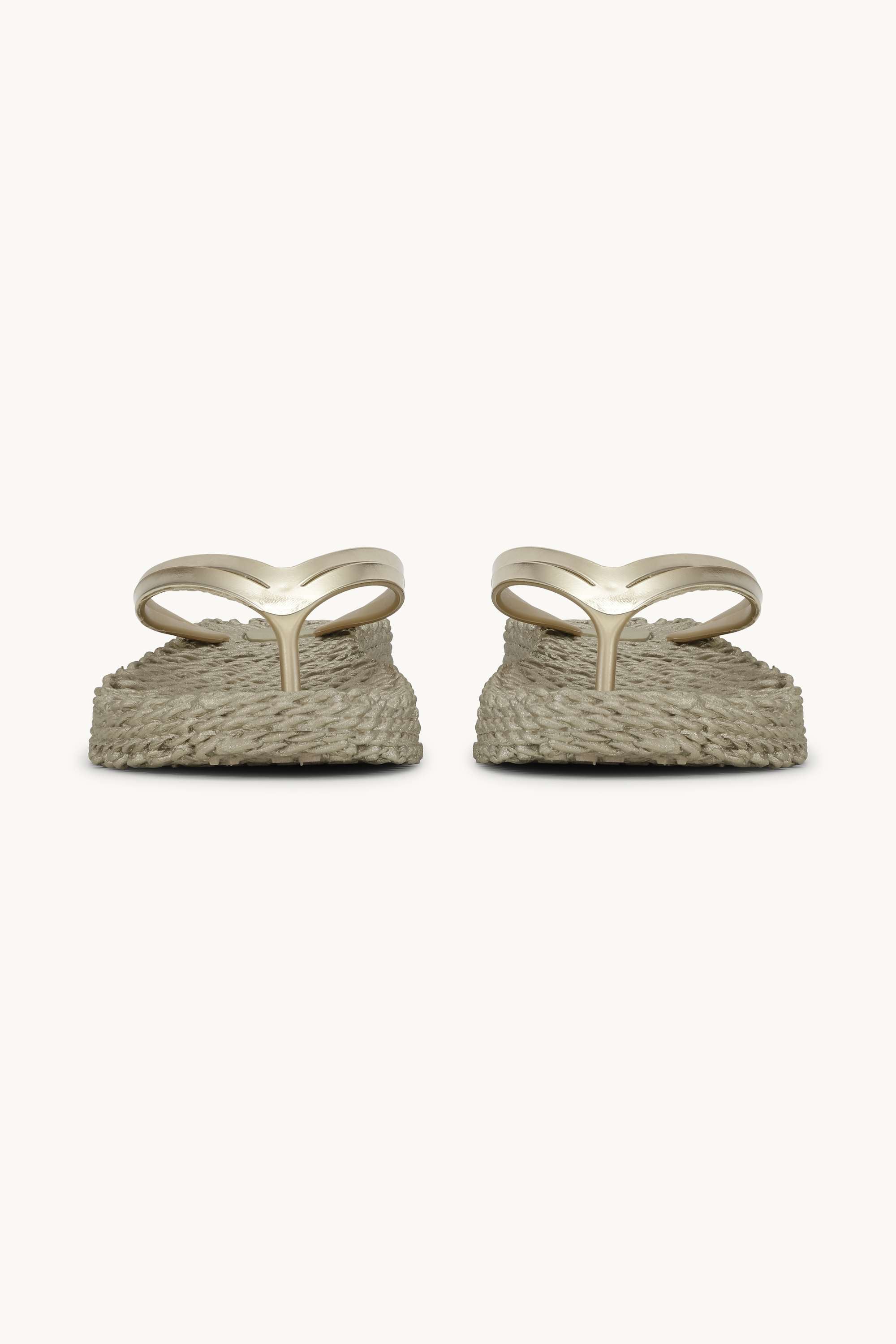 Platform Klipklapper Metallic - Platin
