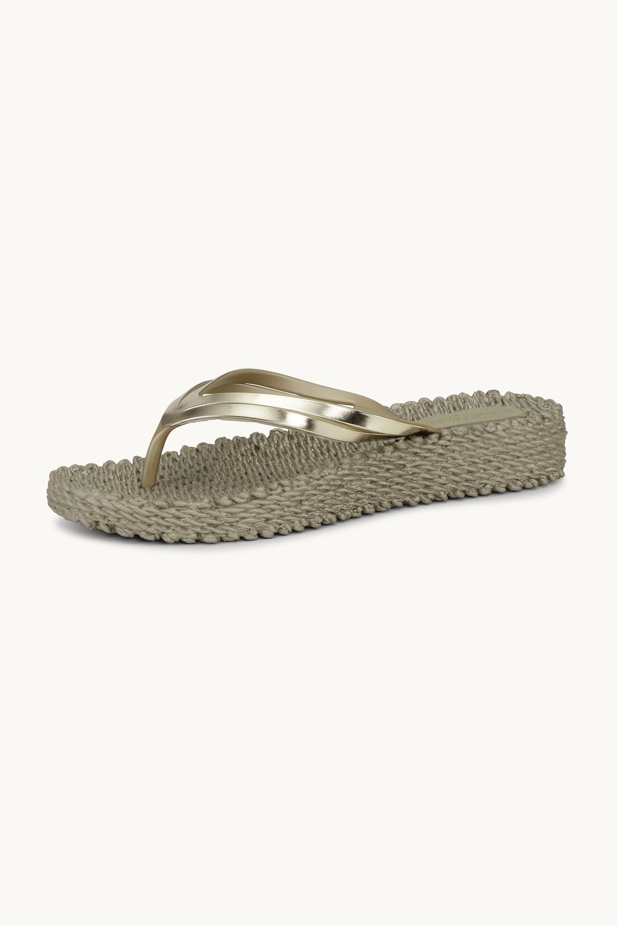 Platform Klipklapper Metallic - Platin