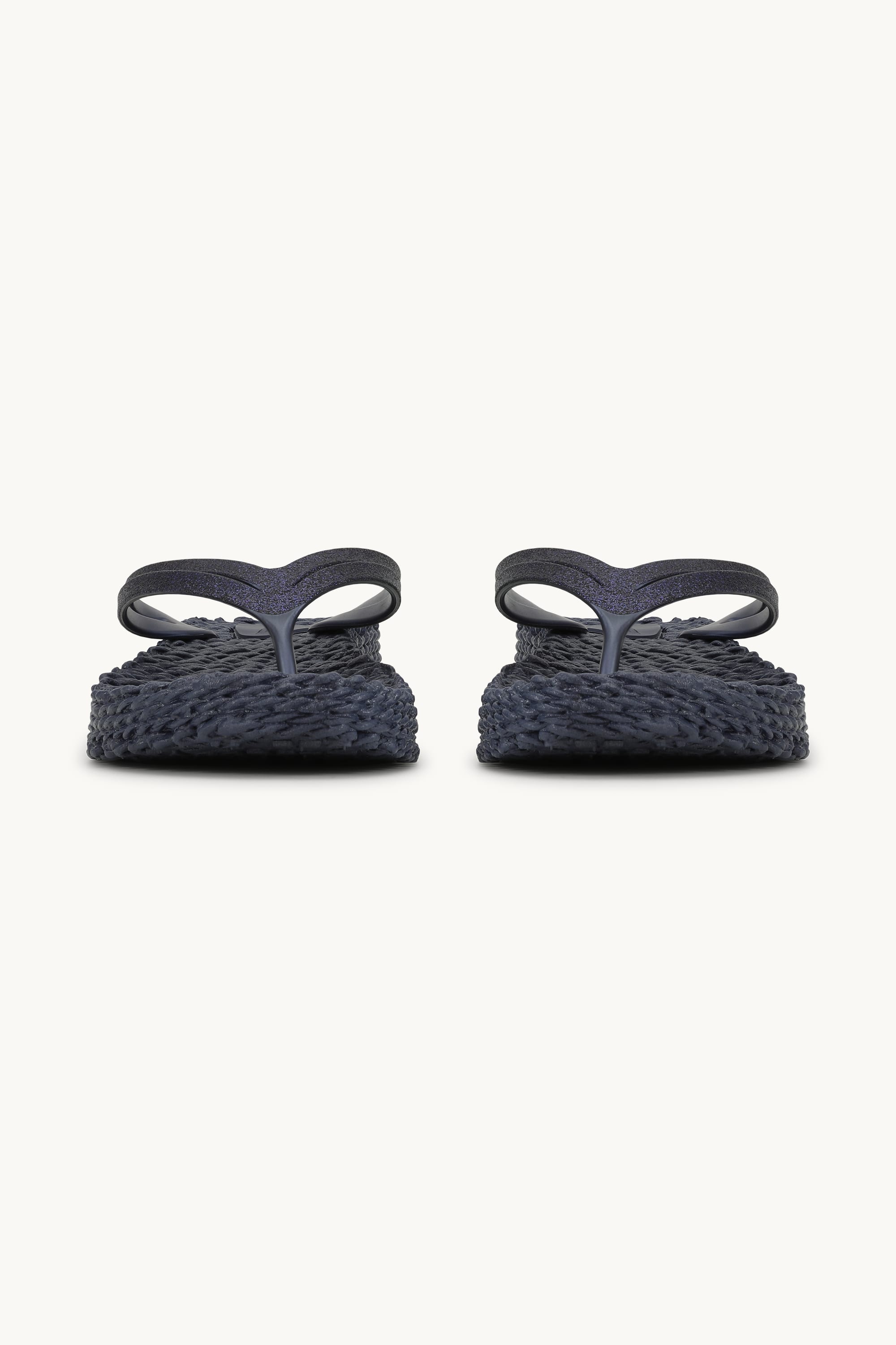 Platform Klipklapper Glitter - Indigo