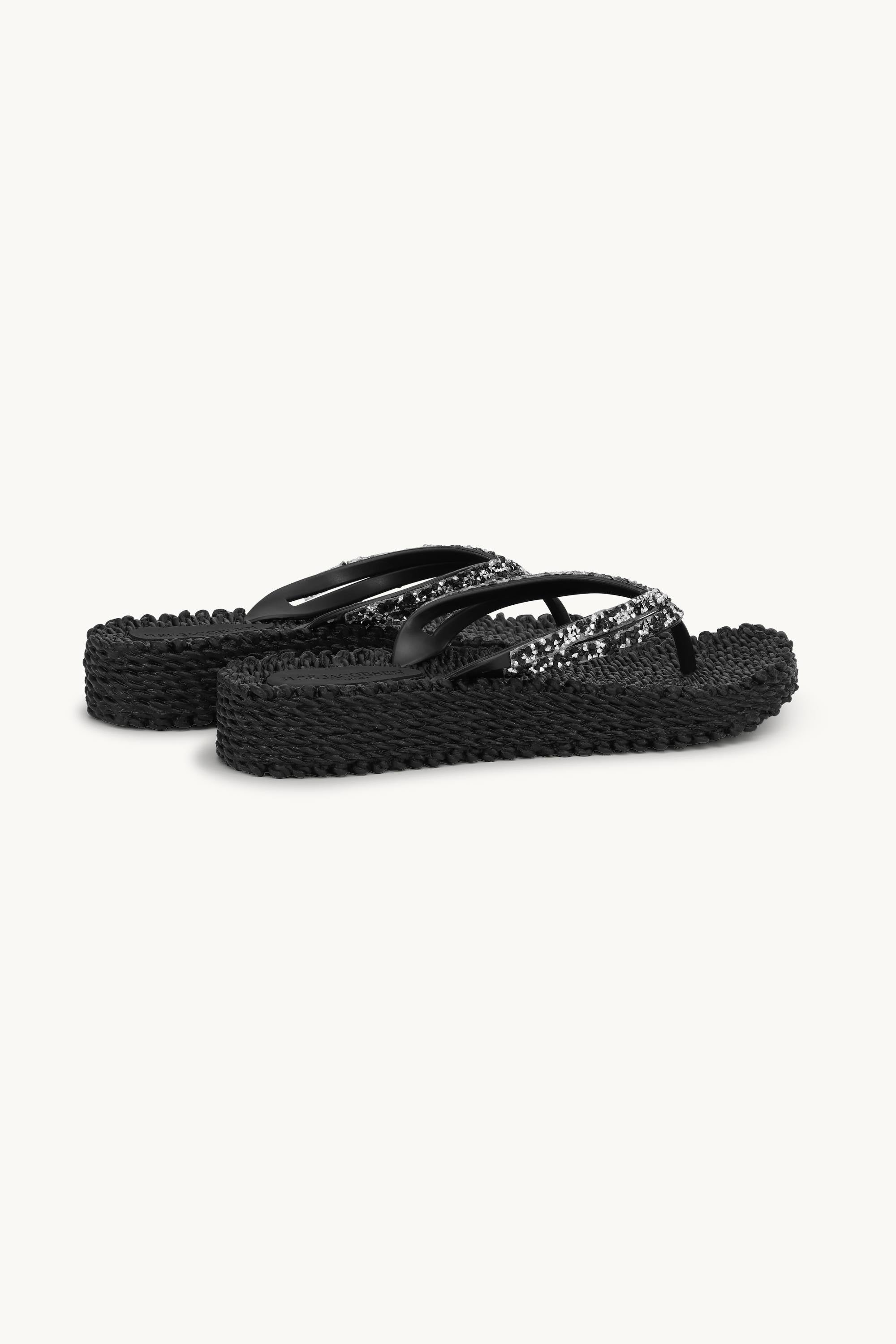 Platform Klipklapper Glimmersten - Black