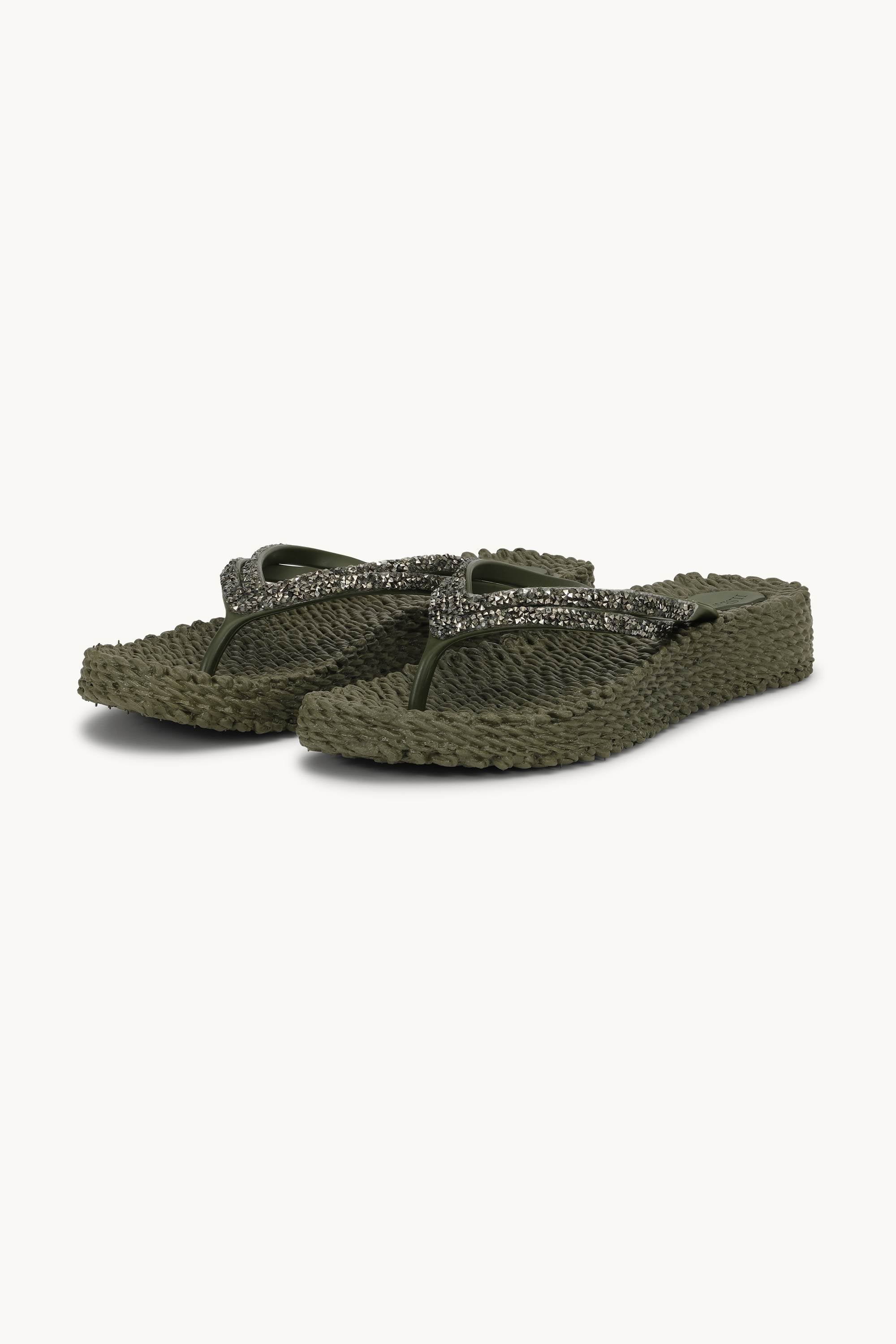 Platform Klipklapper Glimmersten - Army