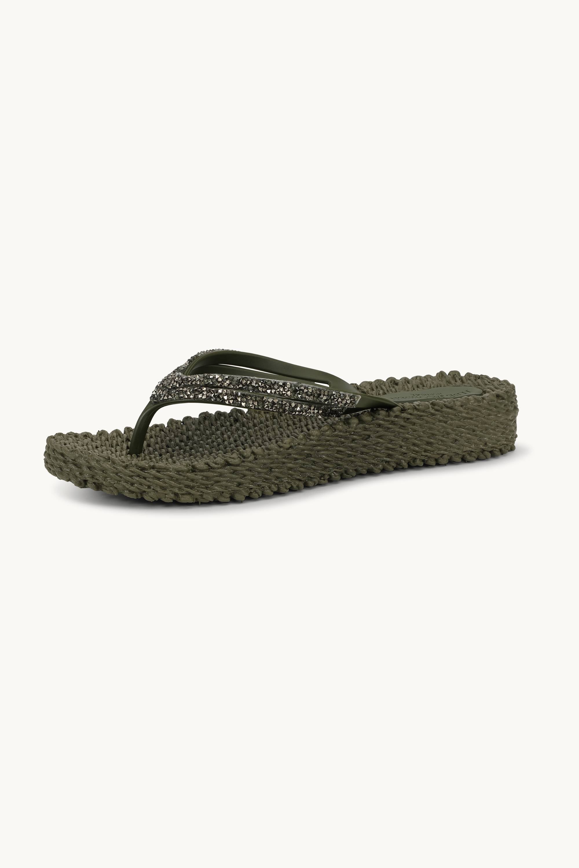 Platform Klipklapper Glimmersten - Army
