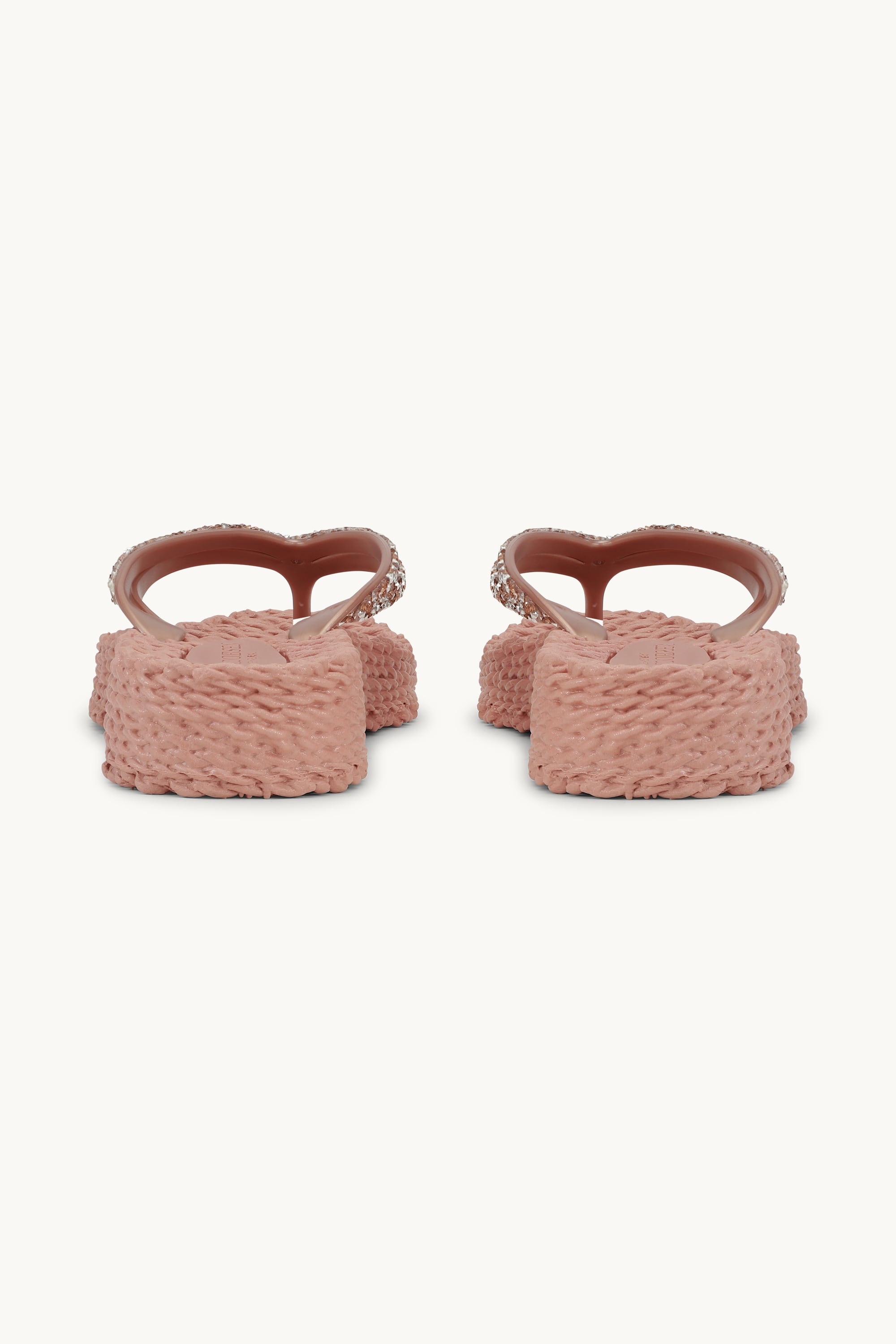 Platform Klipklapper Glimmersten - Misty Rose