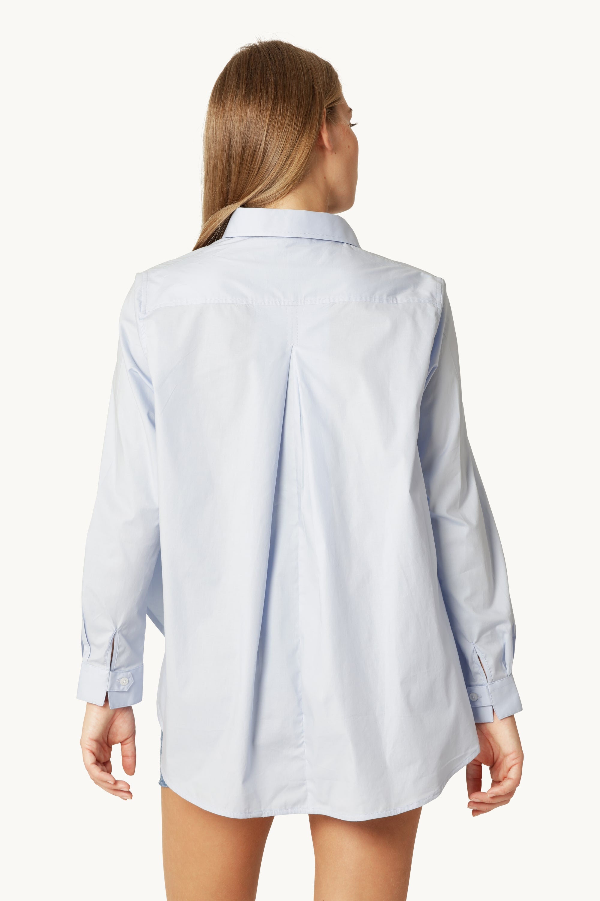 Skjorte Med Fald Bagpå - Heather