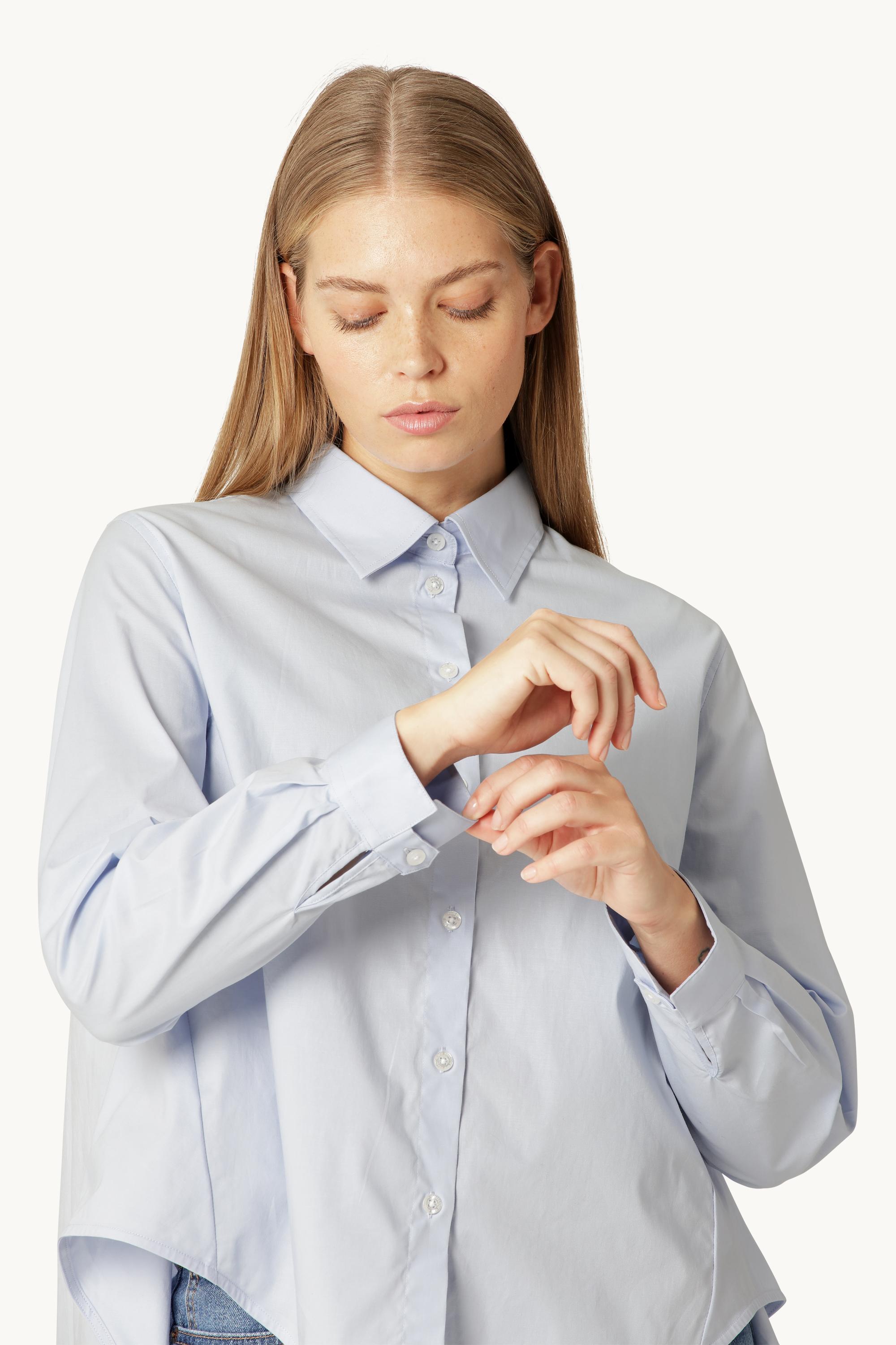Skjorte Med Fald Bagpå - Heather