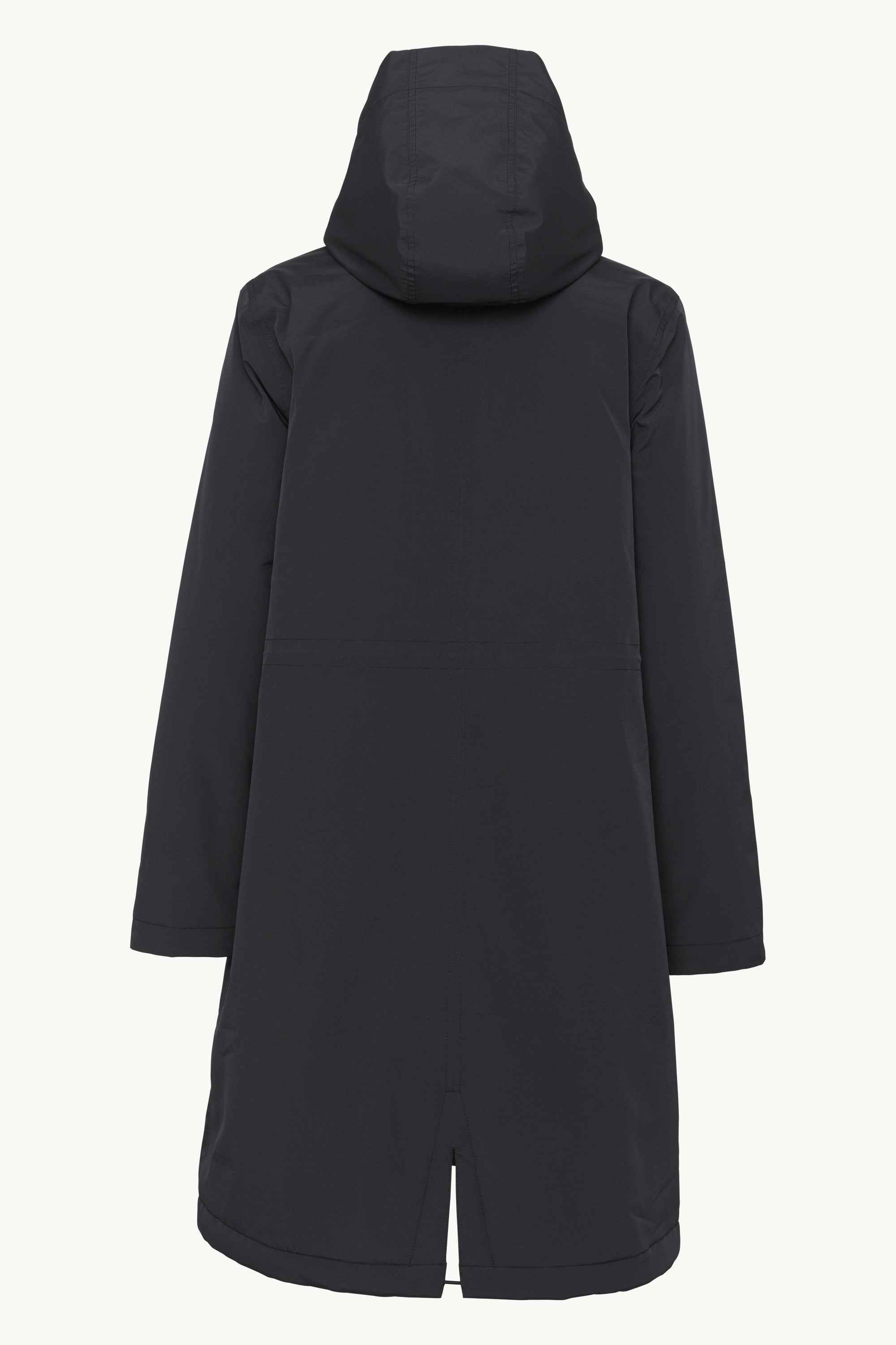 Padded Raincoat - Black