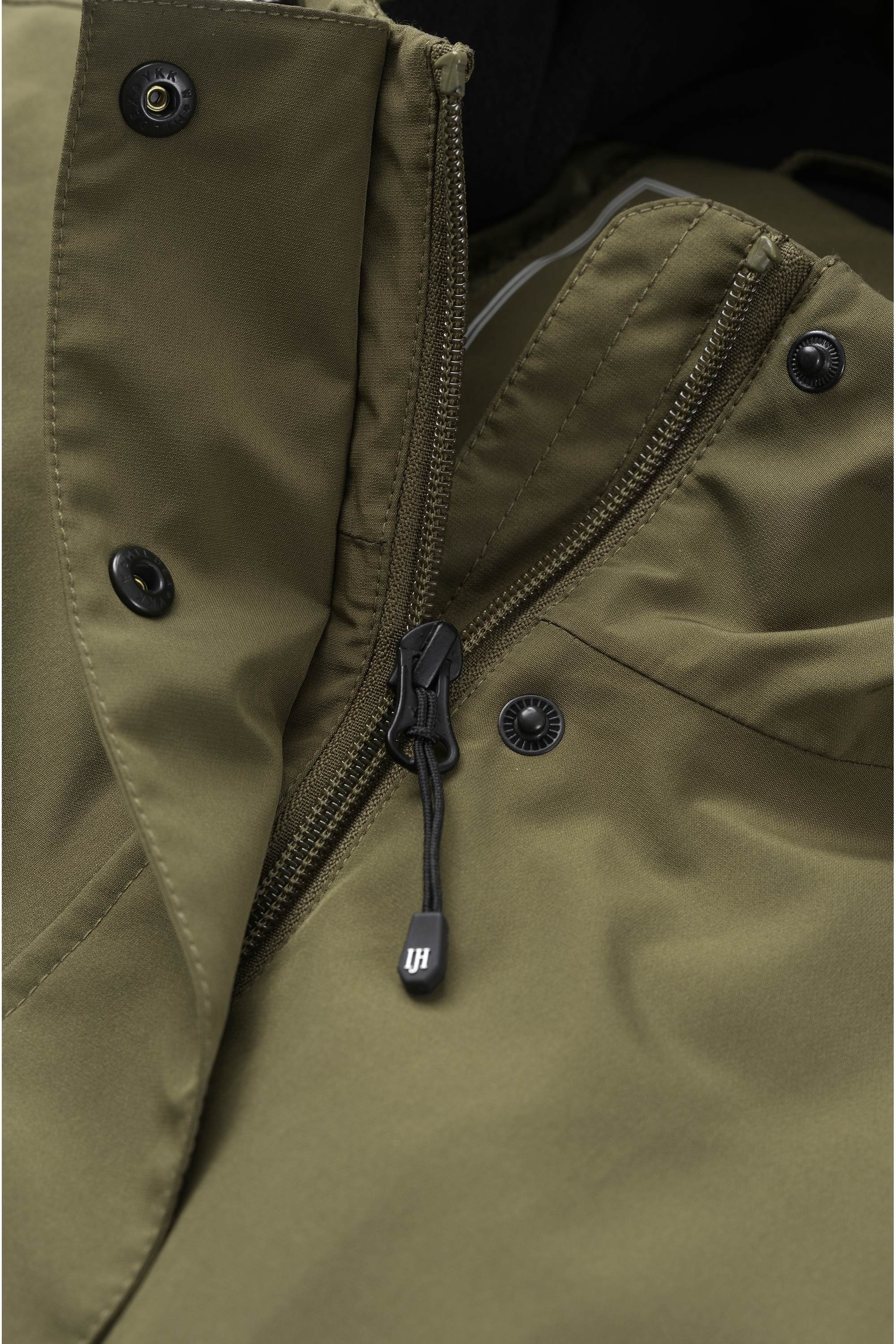 Padded Raincoat - Dark Olive