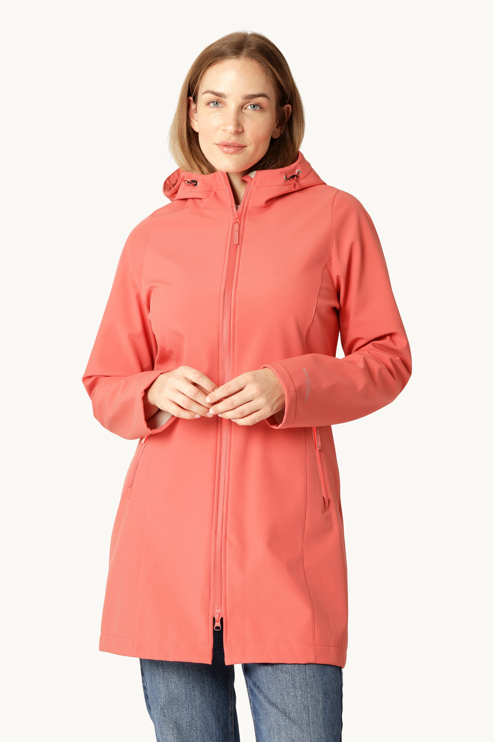 Softshell Regnjakke - Spiced Coral
