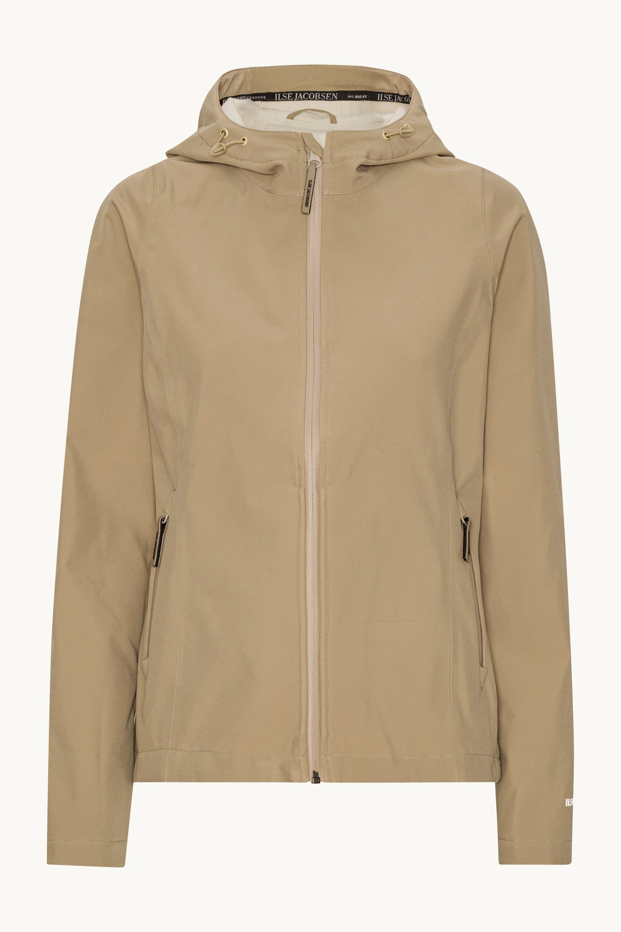 Kort Softshell Regnjakke - Greige