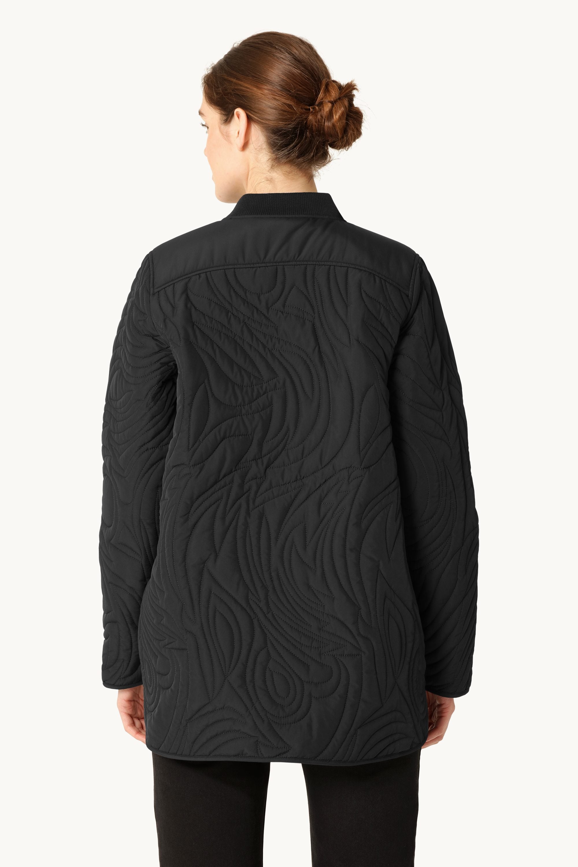 Kort Quiltet Jakke - Black