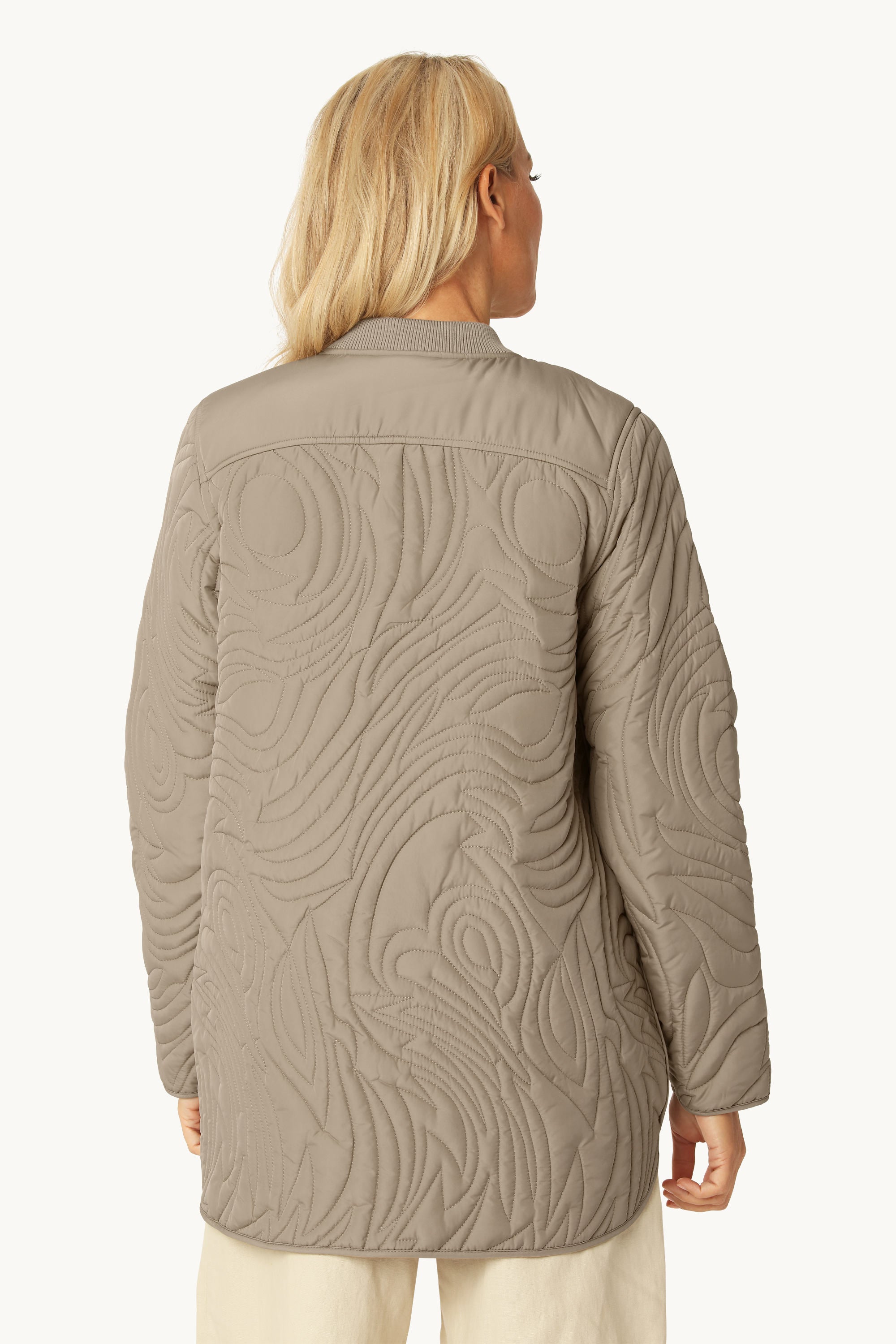 Kort Quiltet Jakke - Coriander