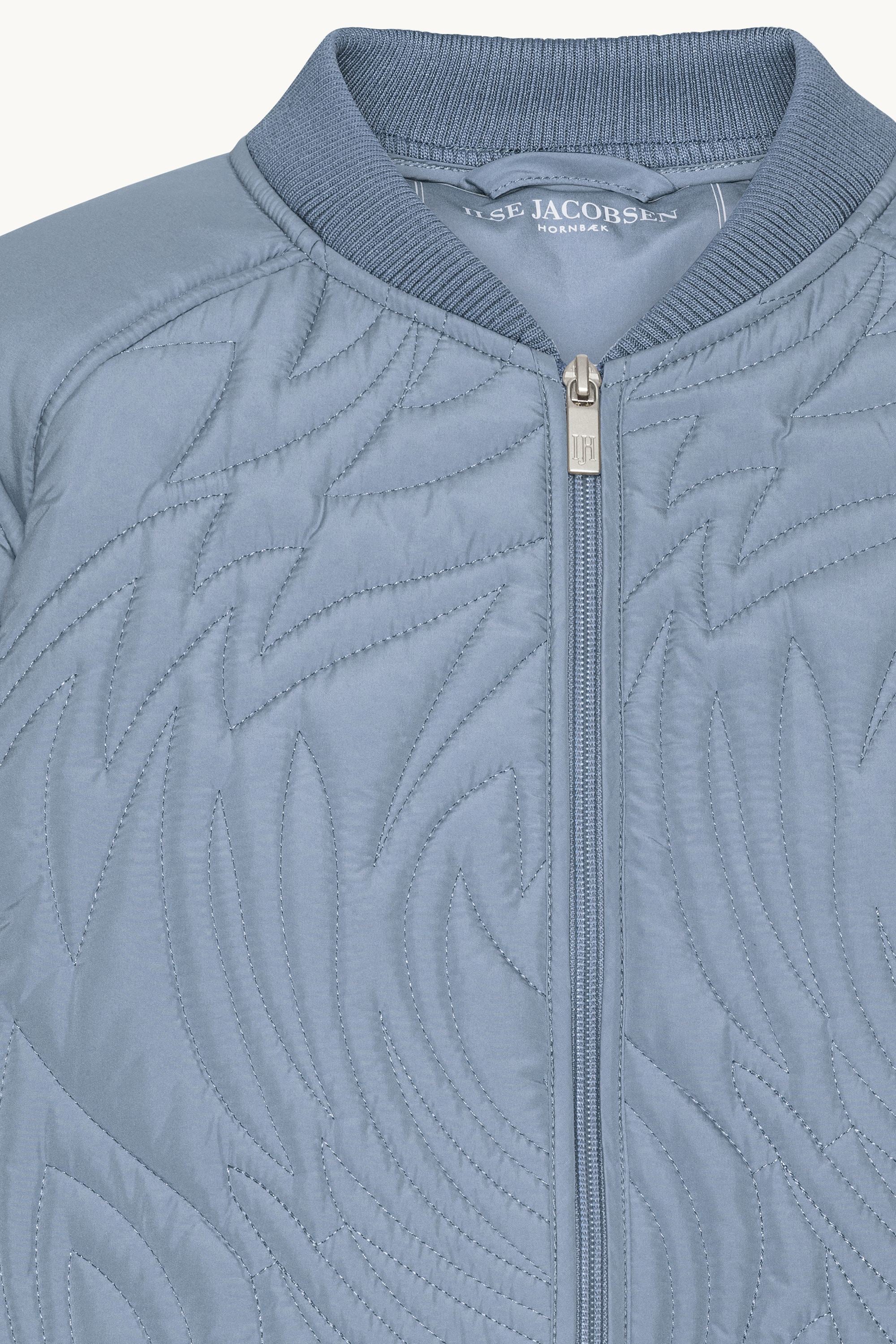 Kort Quiltet Jakke - Grey Blue