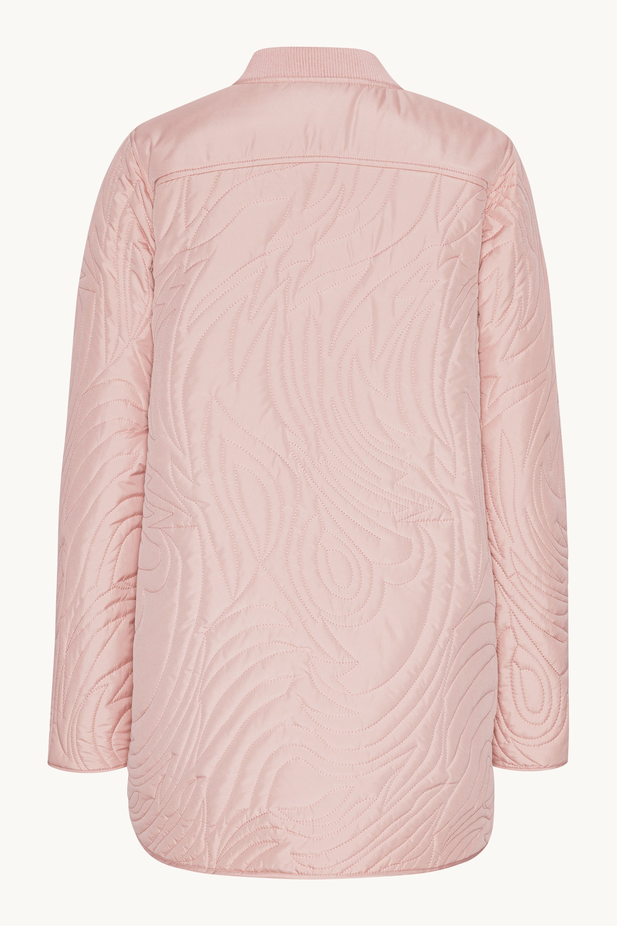Kort Quiltet Jakke - Peachskin
