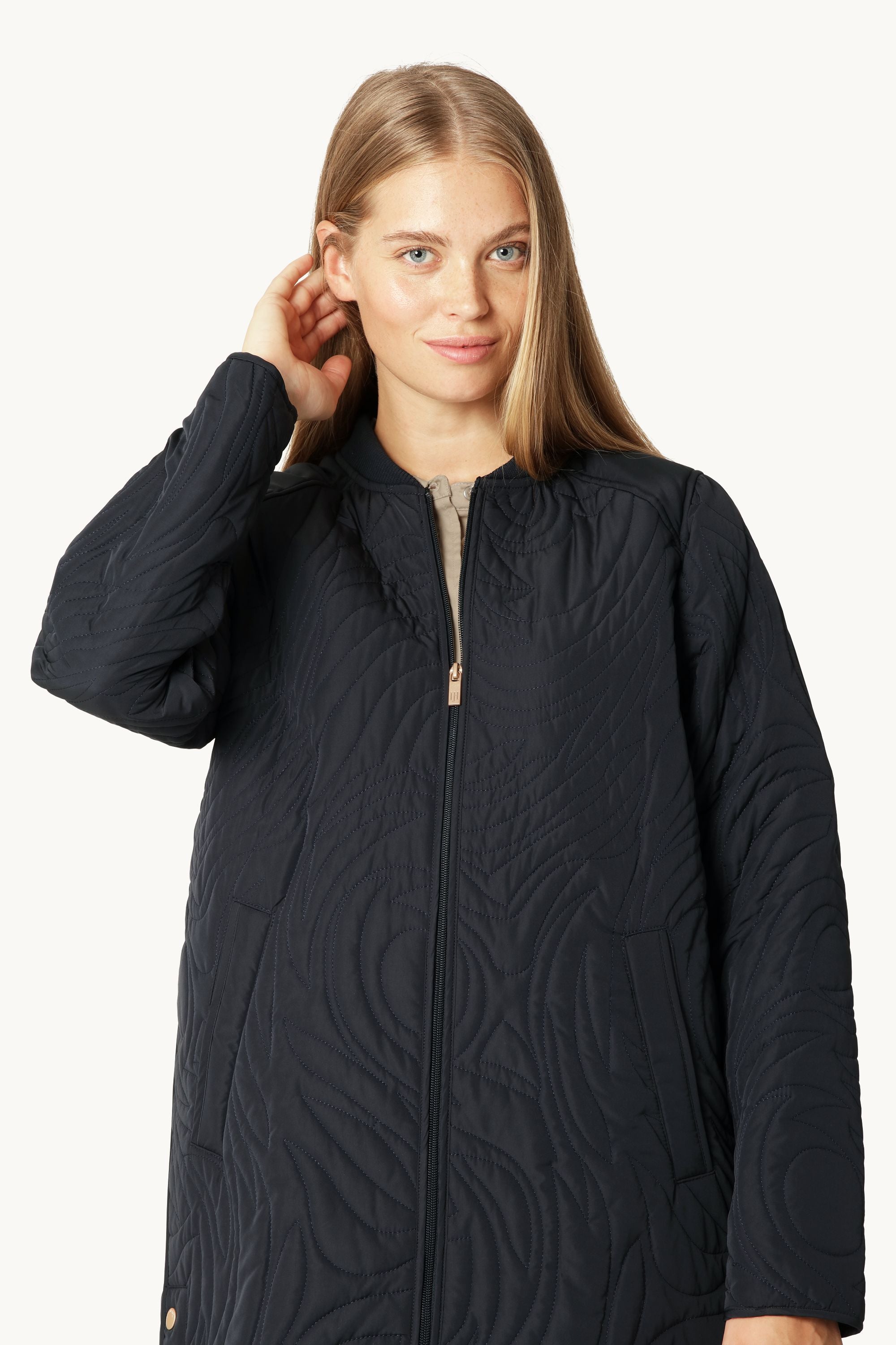 Quiltet Jakke - Dark Indigo