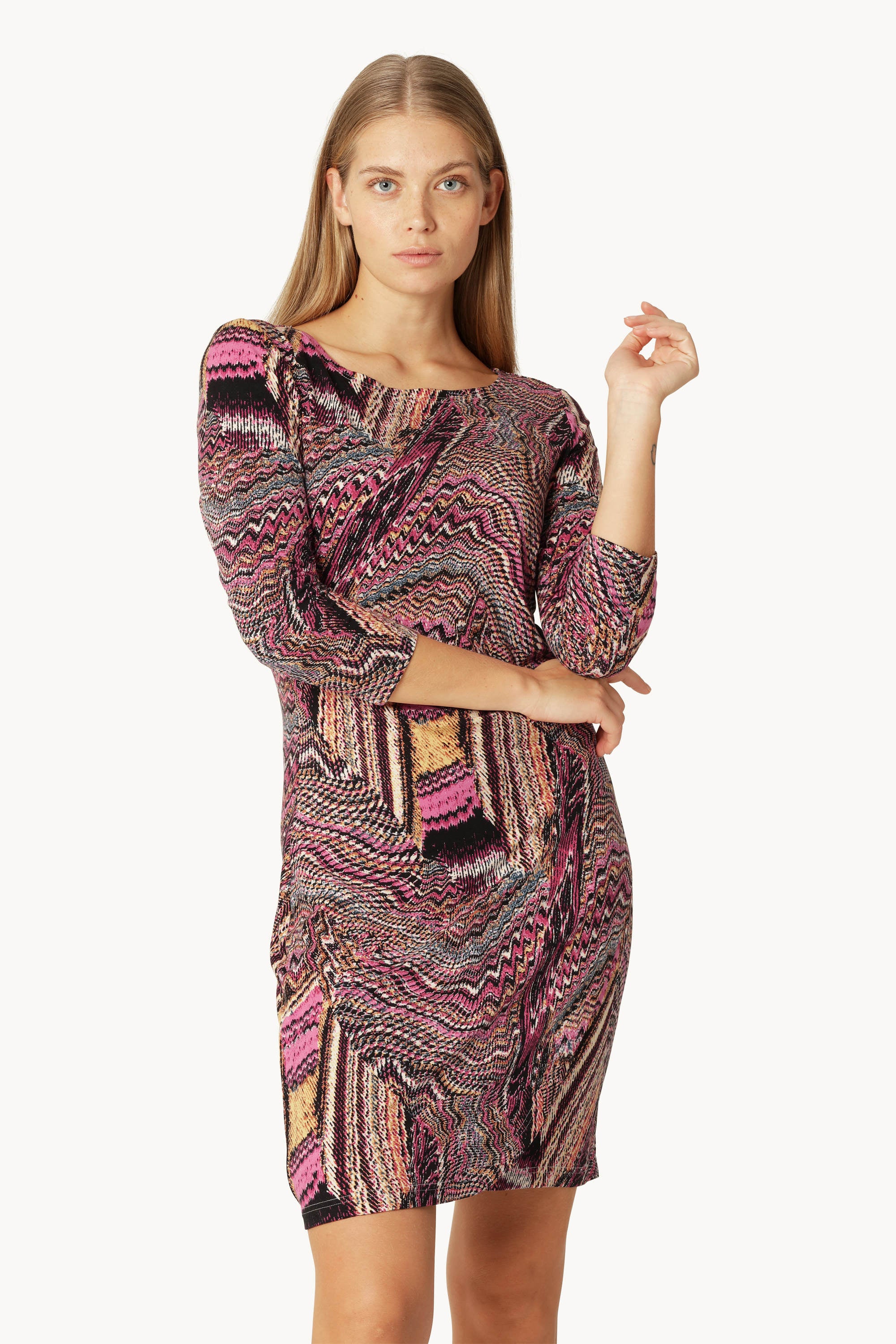 Elisa Seashell Knot Dress - Rosy Pink