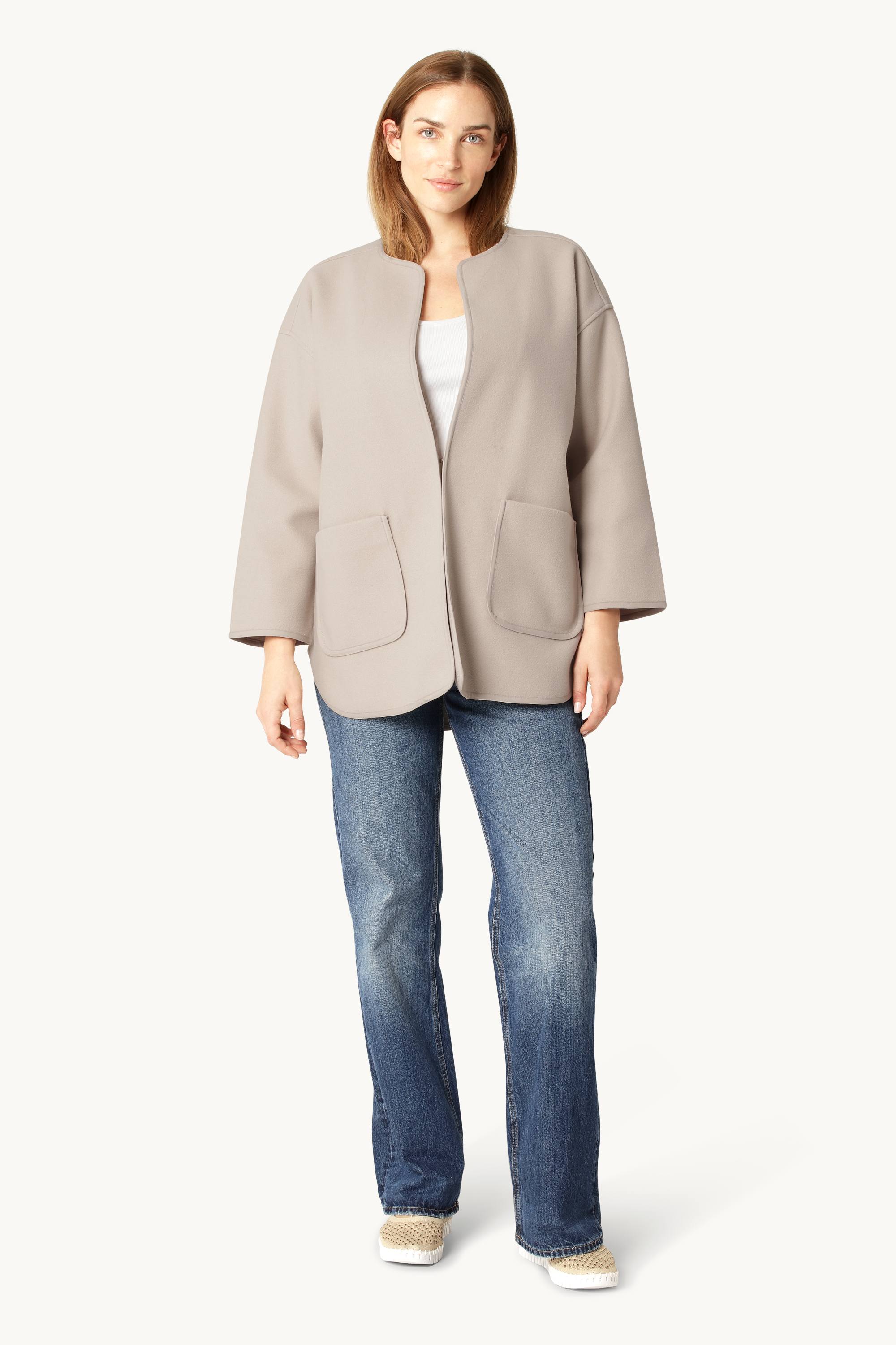 Filtet Casual Jakke - White Pepper