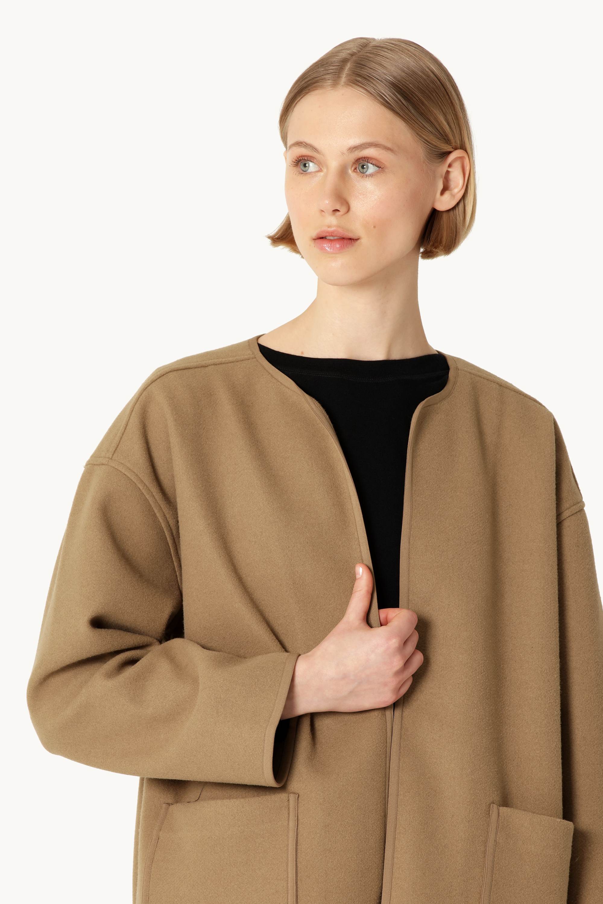 Filtet Casual Jakke - Mocca