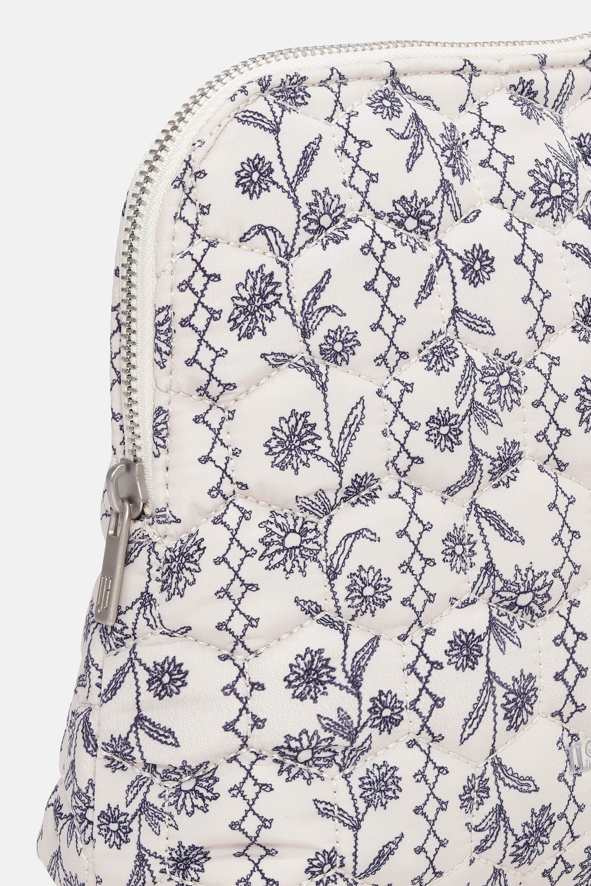 Makeup Pouch - White Wildflower