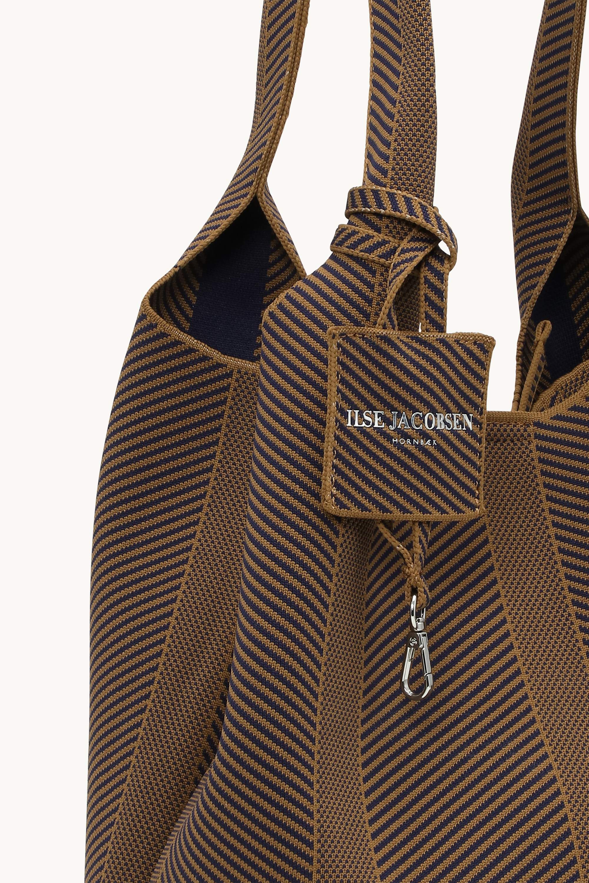 Knitted Bag - Dark Indigo Buckthorn Brown