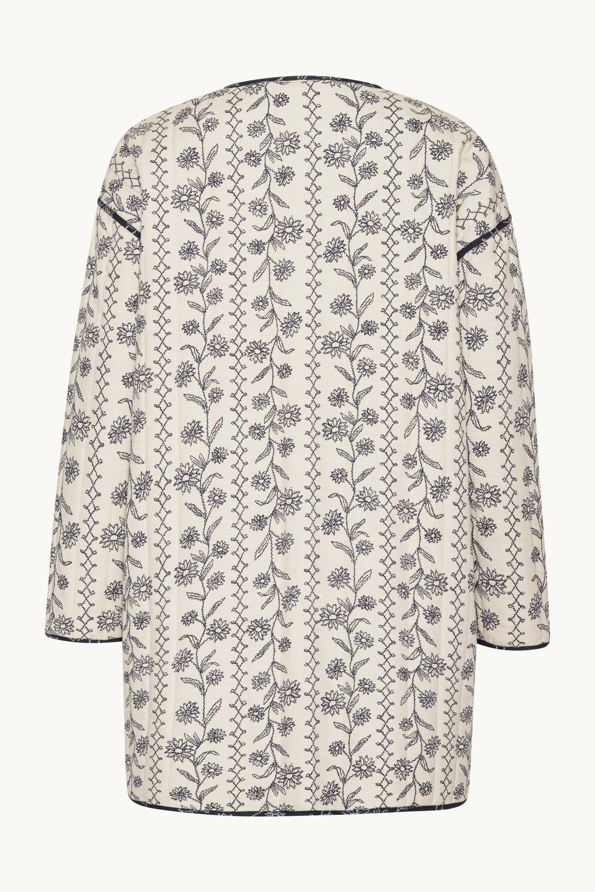 Padded Jacket - White Wildflower