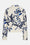 Kort Quiltet Jakke - Beige Artsy Stroke Flower