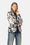 Quiltet Blazer - Beige Artsy Stroke Flower