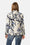 Quiltet Blazer - Beige Artsy Stroke Flower