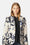 Quiltet Blazer - Beige Artsy Stroke Flower