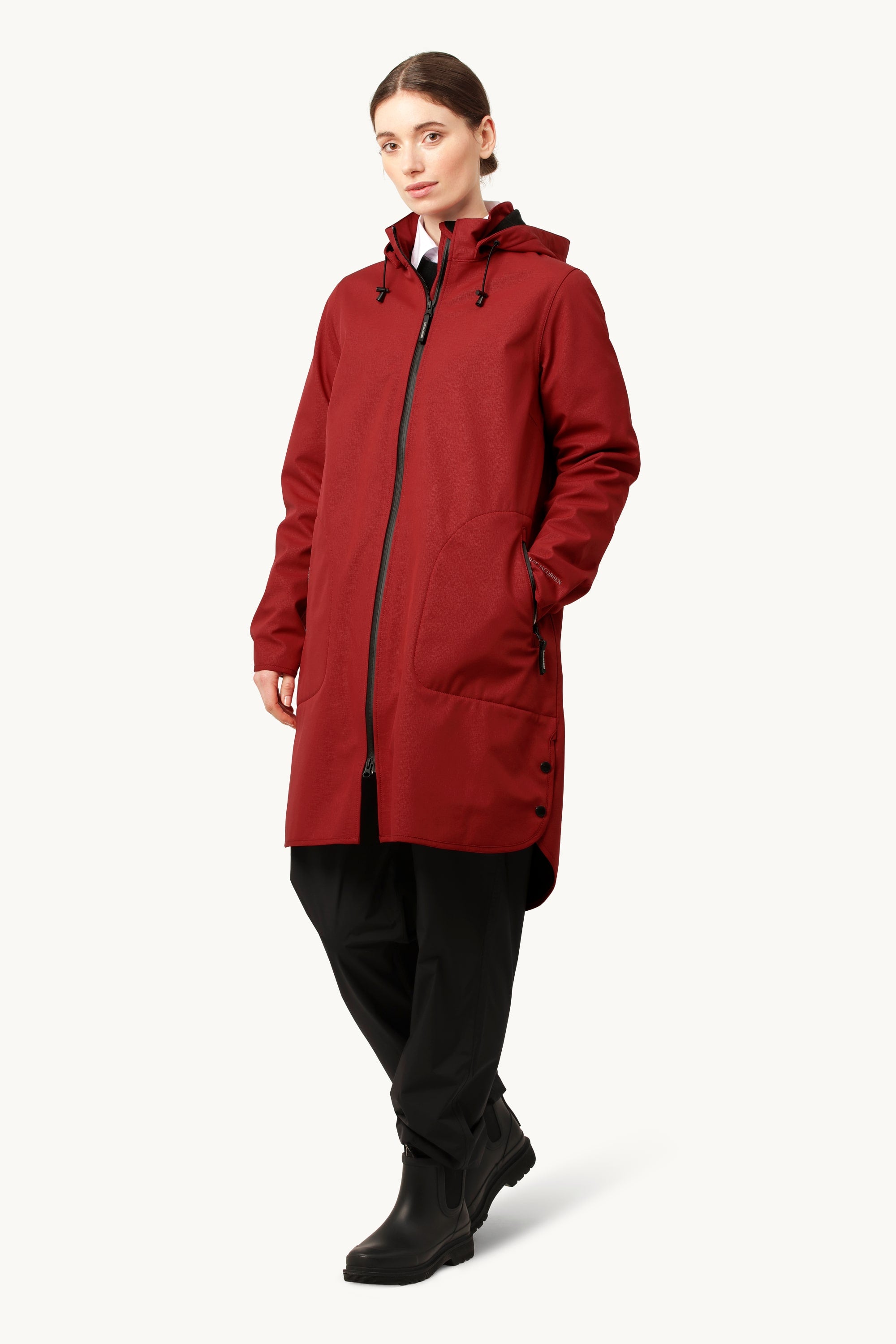 Softshell Regnjakke A-form - Rhubarb