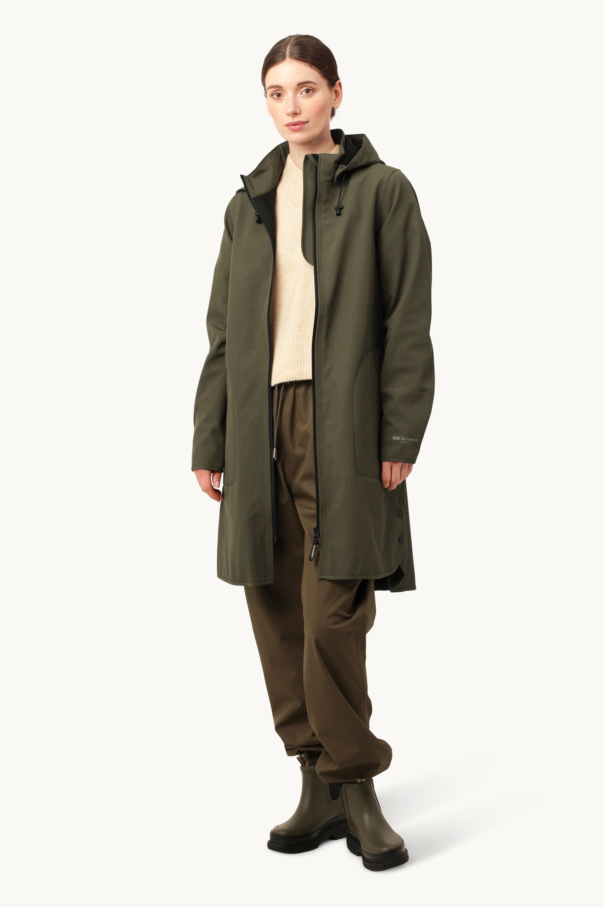 Softshell Regnjakke A-form - Army