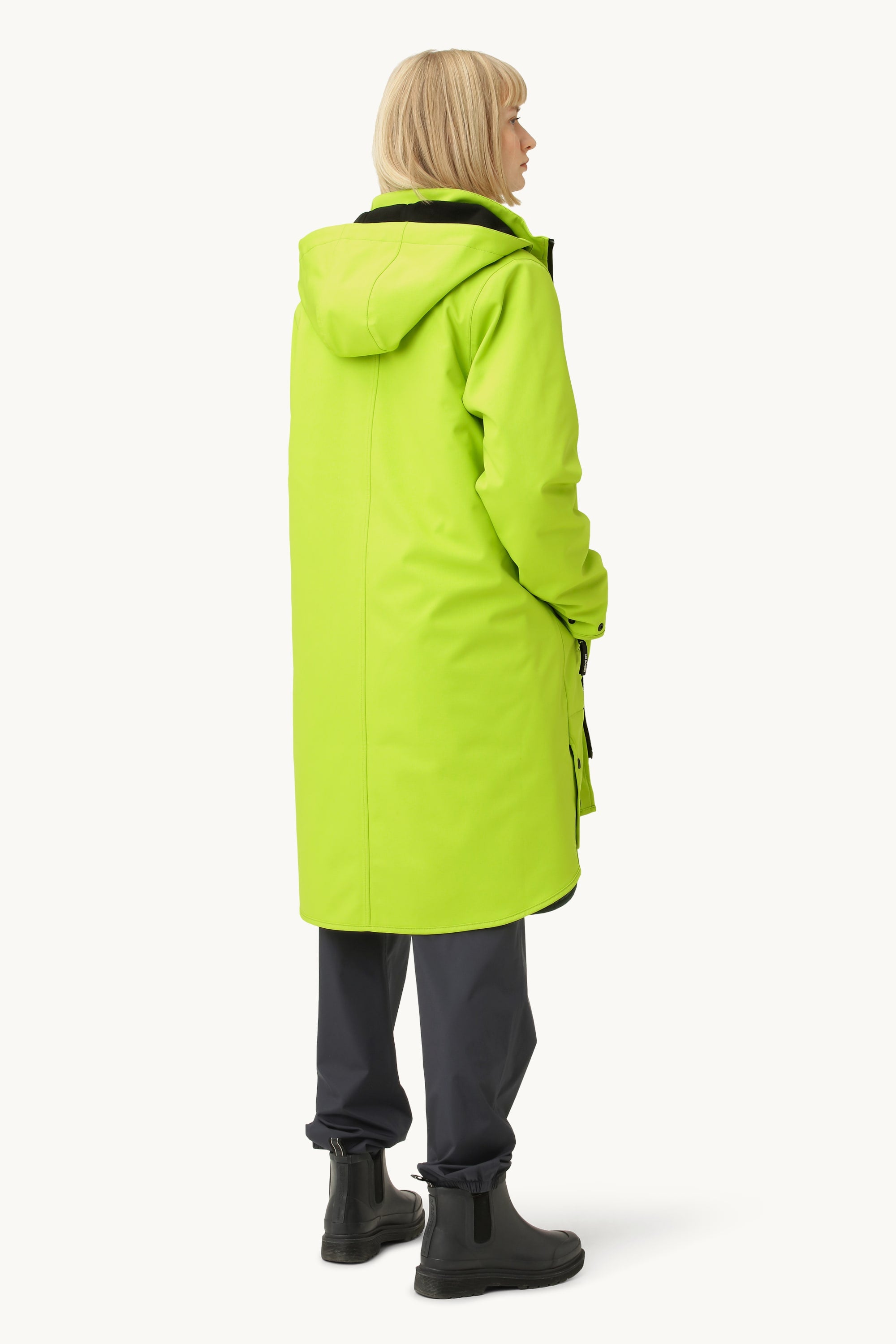 Softshell Regnjakke A-form - Lime Green