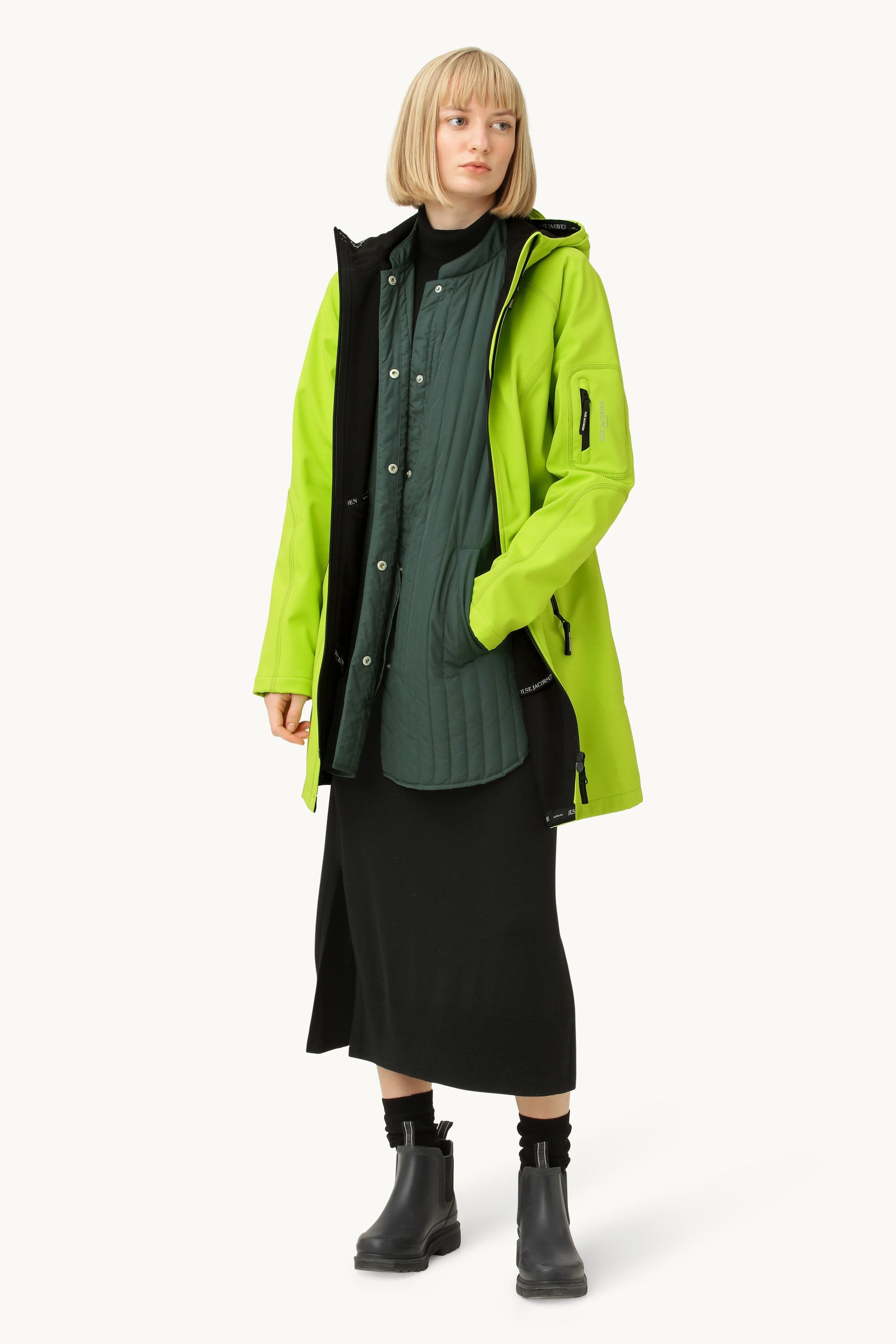 Softshell Regnjakke - Lime Green