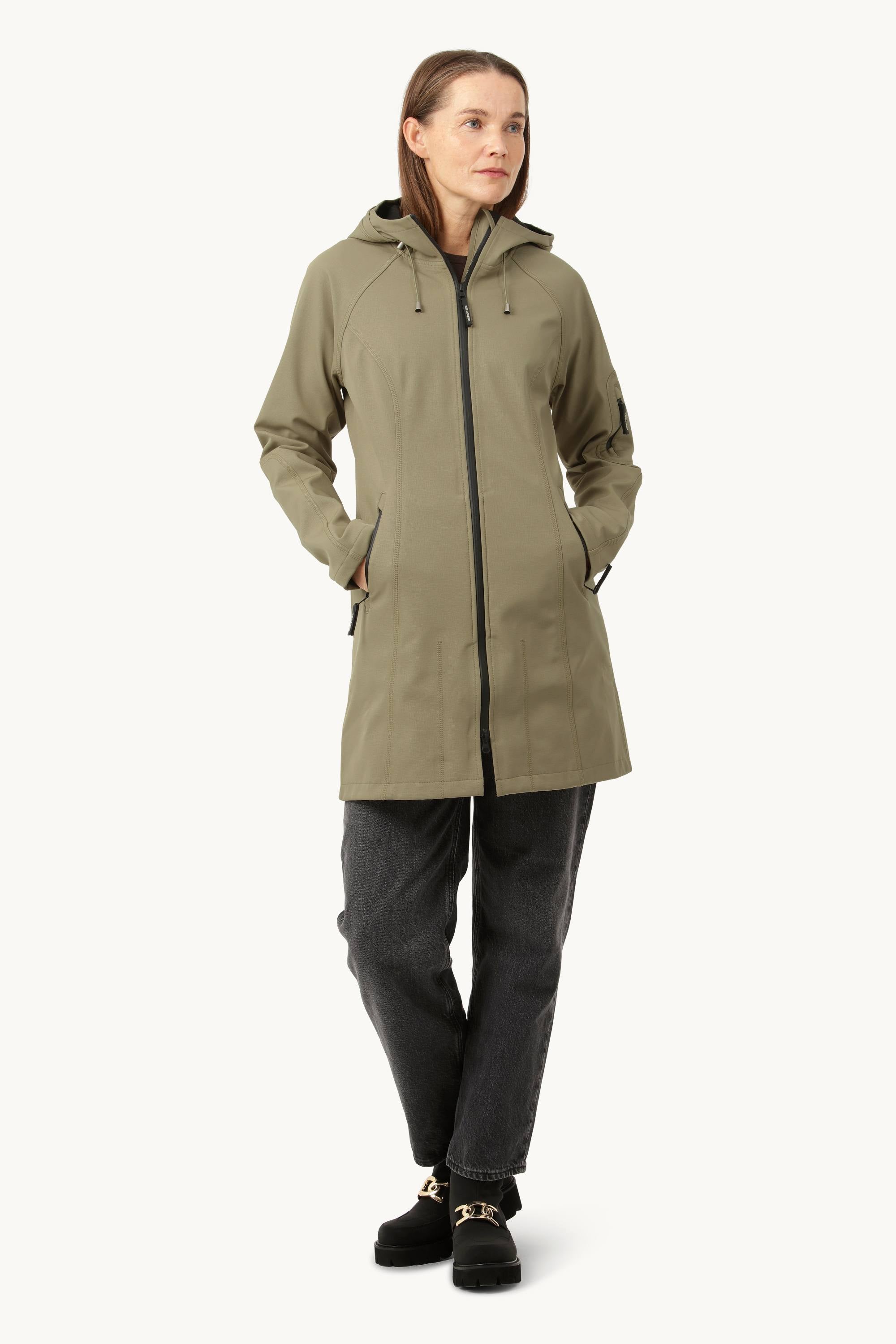 Softshell Regnjakke - Covert Green