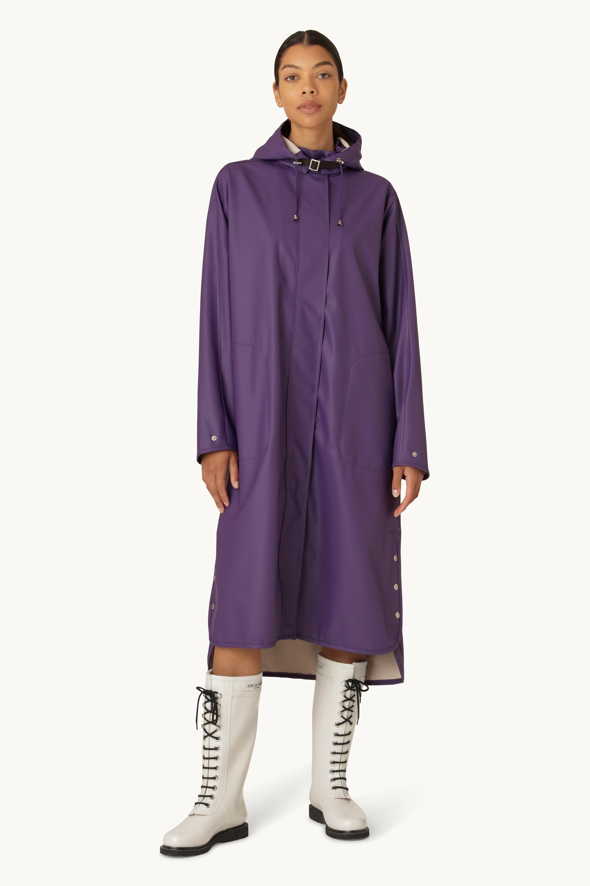 Lang Let Regnfrakke - Purple Rain