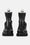 Short Biker Rubber Boots - Black Black