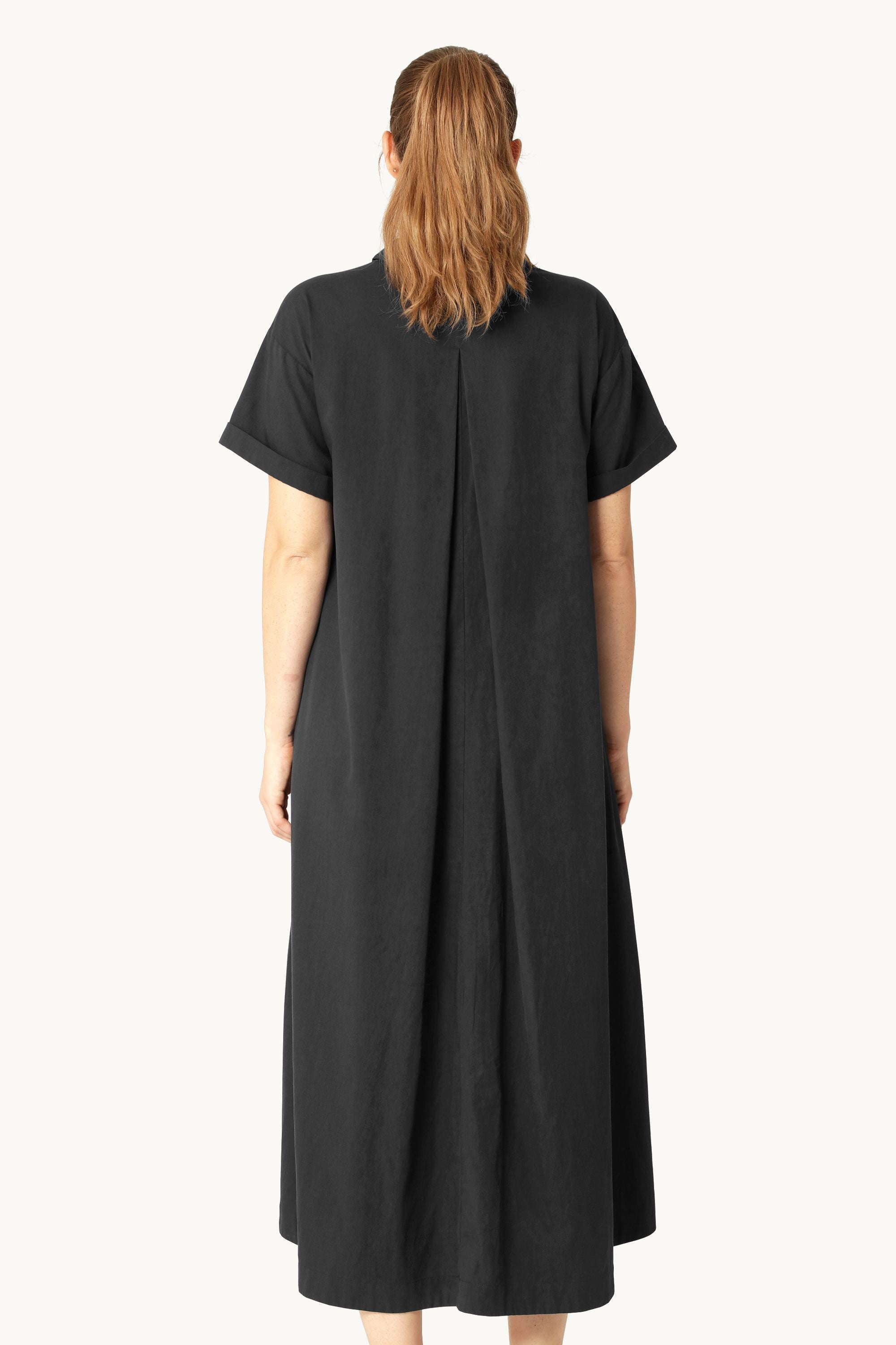 Lang Kjole A-form - Dark Indigo